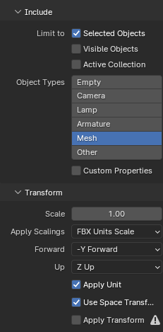 FBX_export_settings