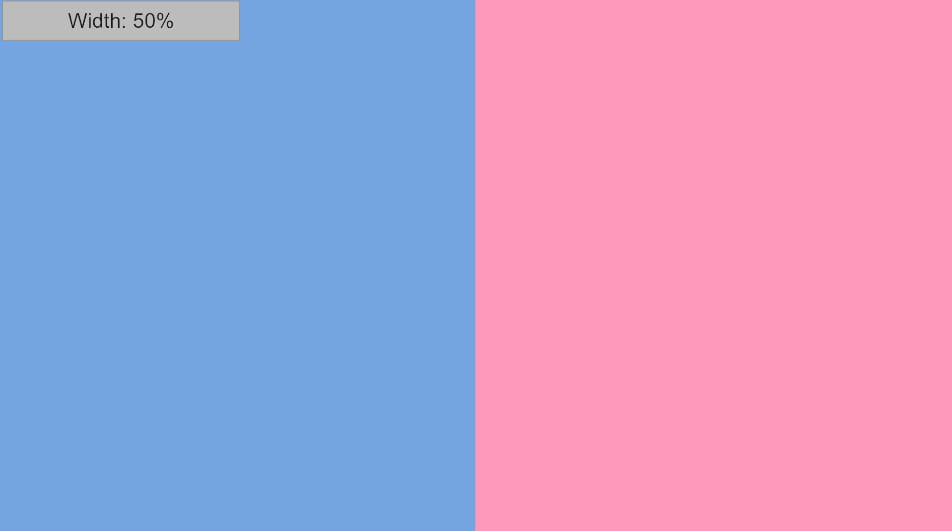 Width:50%Button