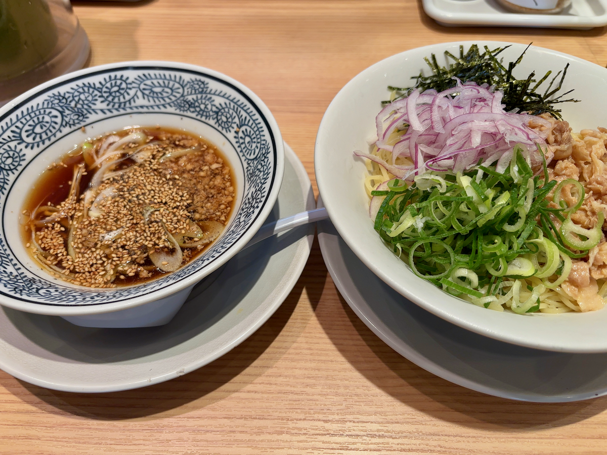 丸源ラーメン 広島五日市店（佐伯区）和風肉つけ麺 - らをた広島