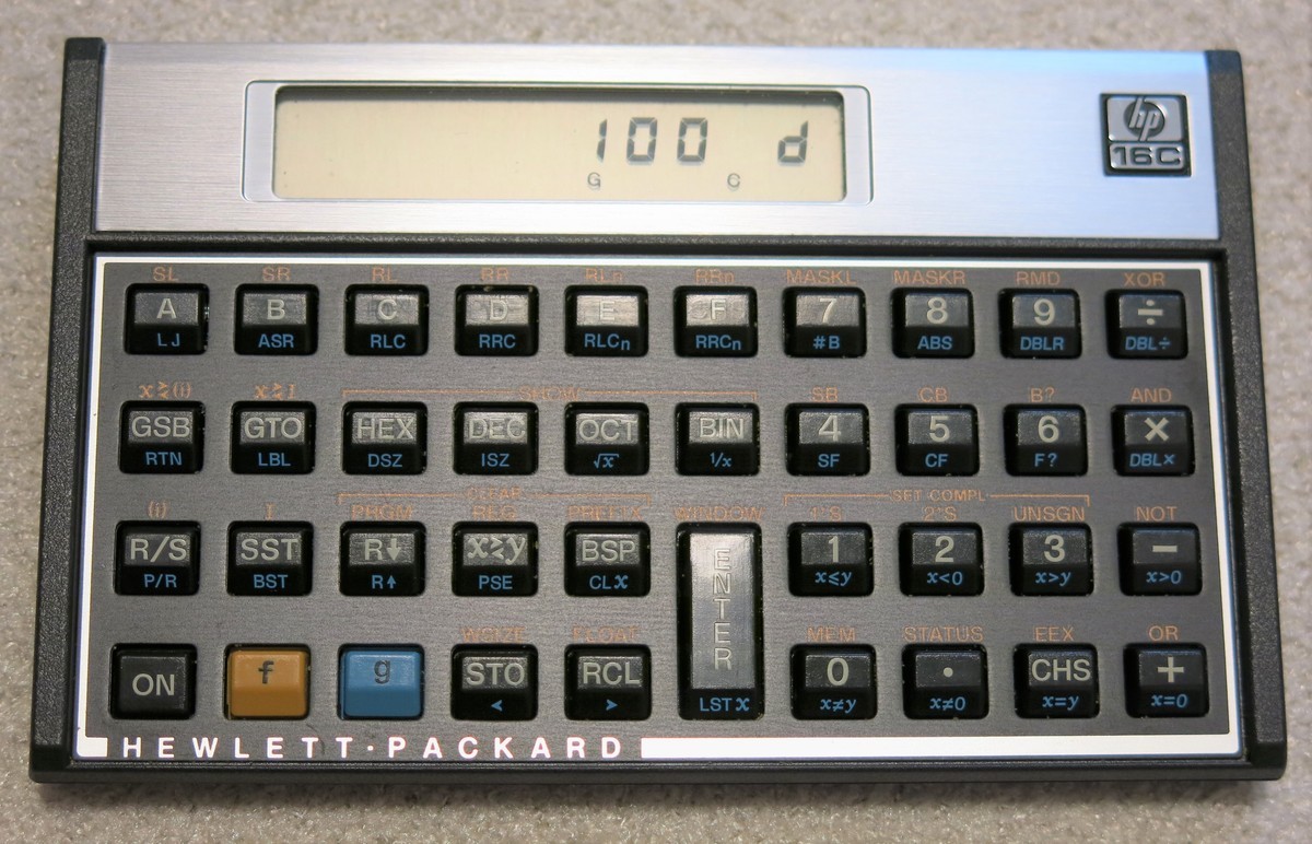 ついに HP-16C を手に入れました。 - 電子趣味の部屋