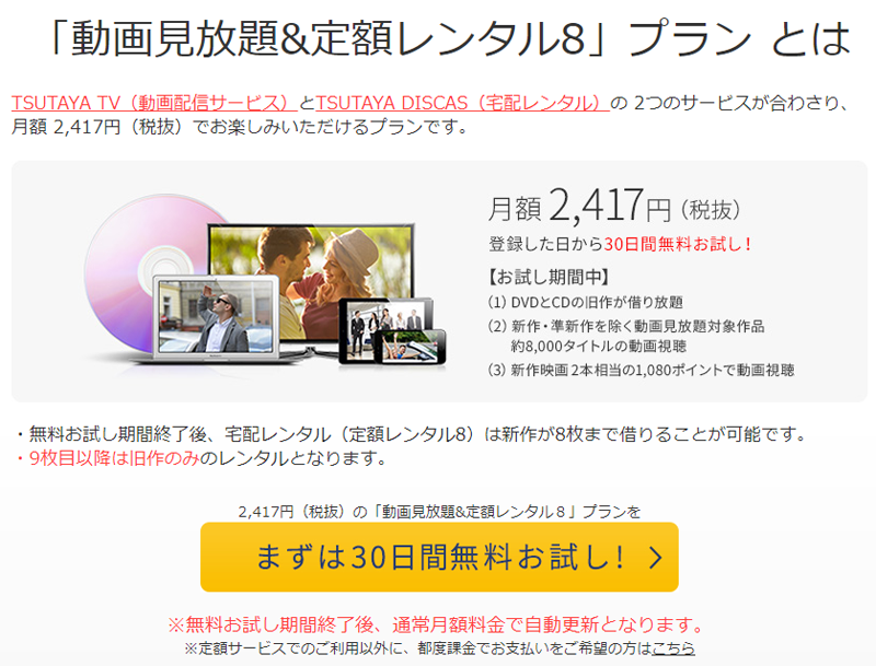 ツタヤディスカスの宅配レンタル30日無料体験を試してみた ボーダレス
