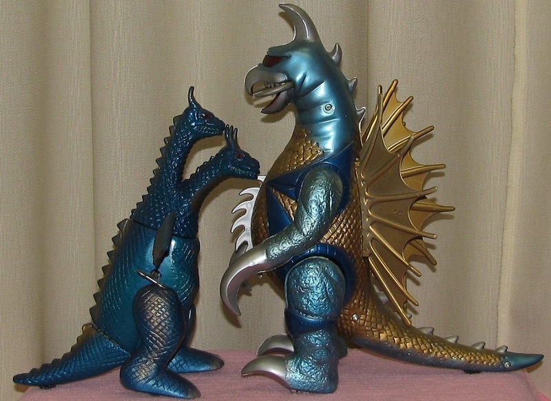 ゴジラ&ガイガン&キングギドラ&アンギラス他(ブルマァク復刻)6体セット+2 BANDAI【ブルマァク復刻プラモデル ゴジラ ギドラ ガイガン