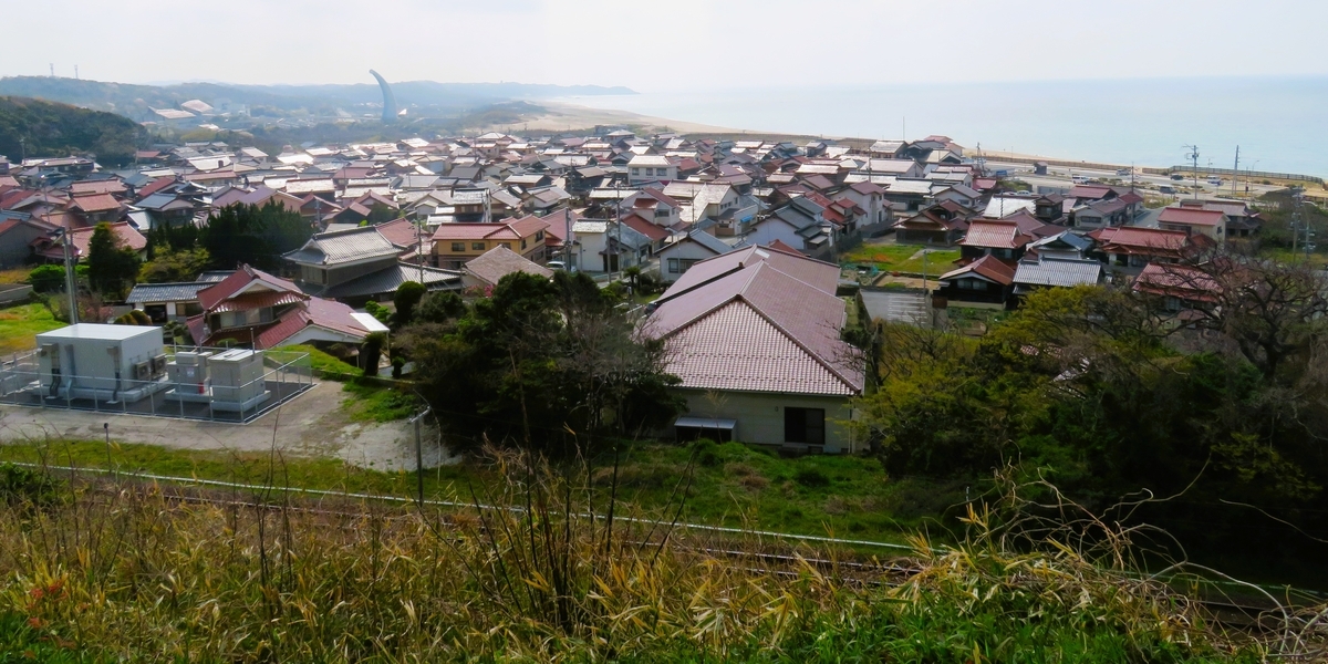 古城山展望台から西の方角