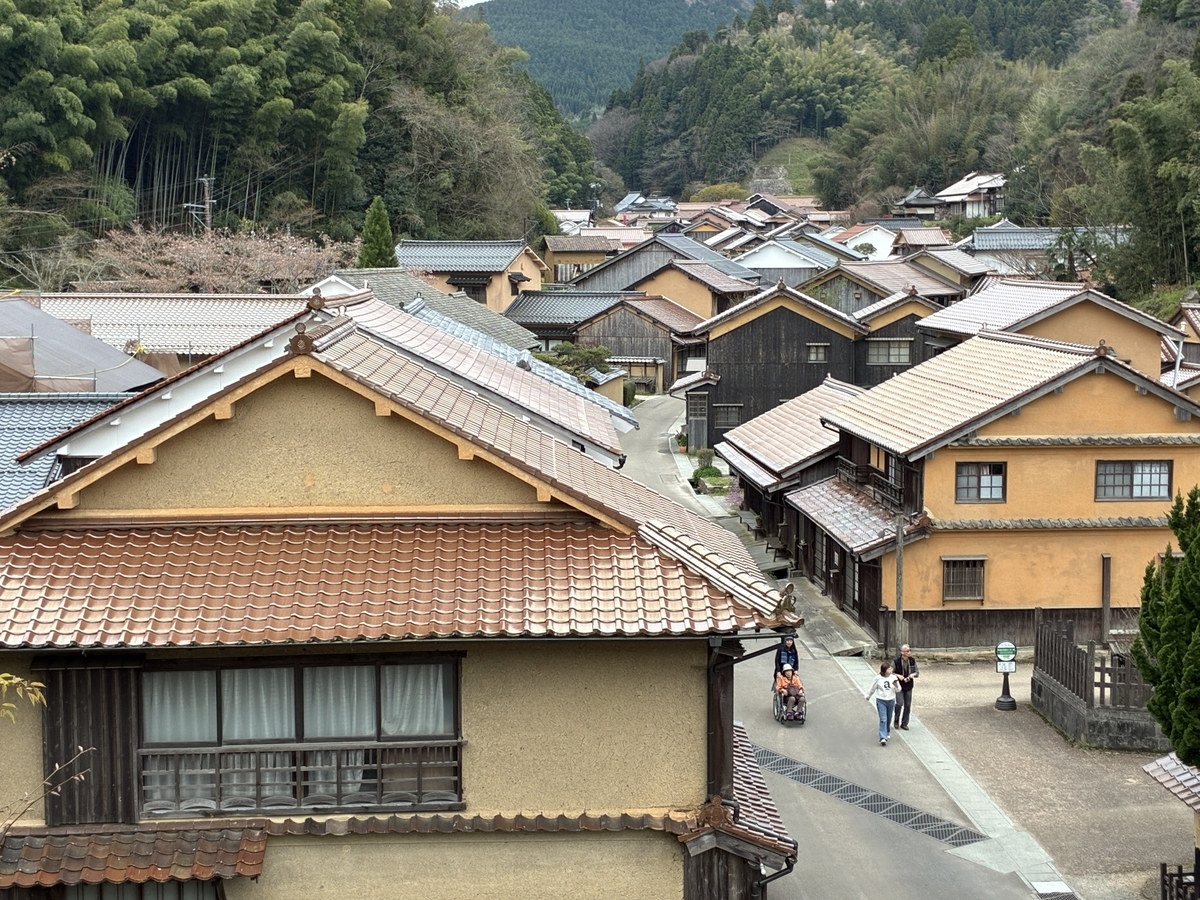 大森の町並み 観世音寺 眺望