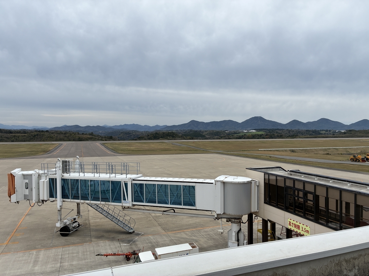 萩・石見空港 展望デッキ（送迎デッキ）
