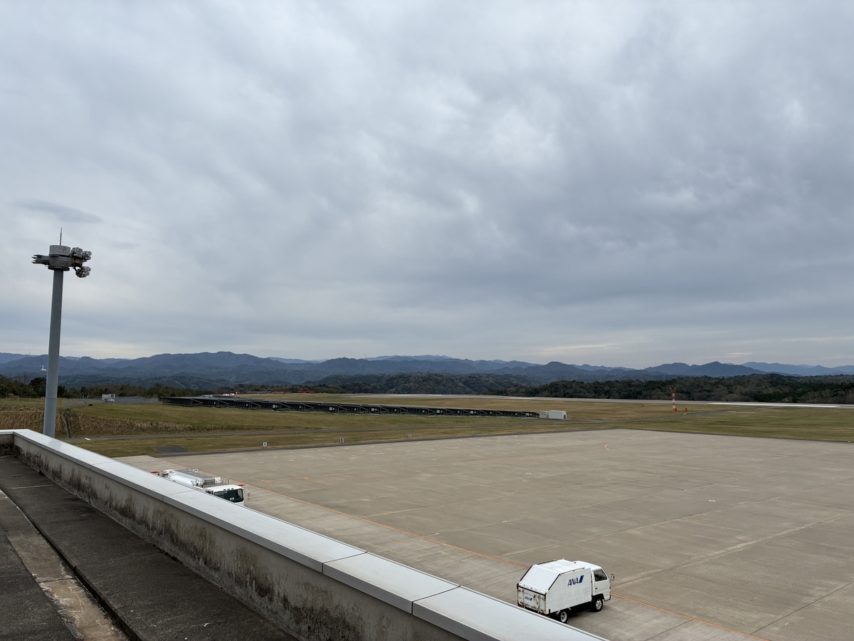 萩・石見空港 展望デッキ（送迎デッキ） 眺望