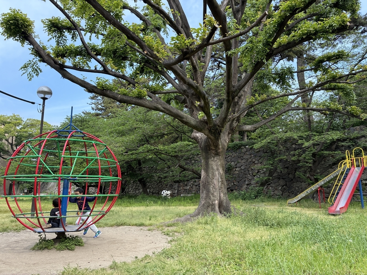 津城 お城公園 本丸石垣