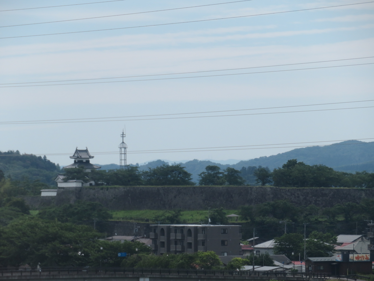 新白河駅付近 白河小峰城
