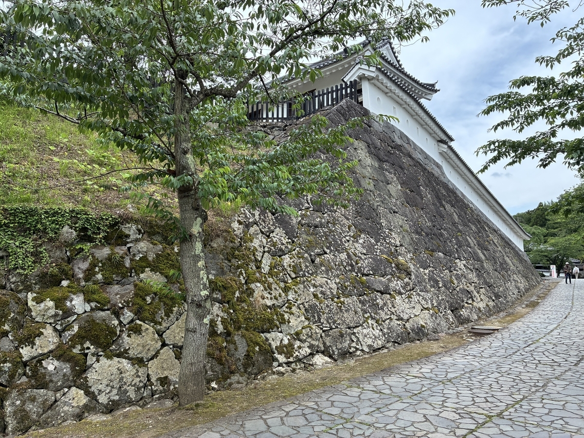 白石城 大手二ノ門から一ノ門下の石垣