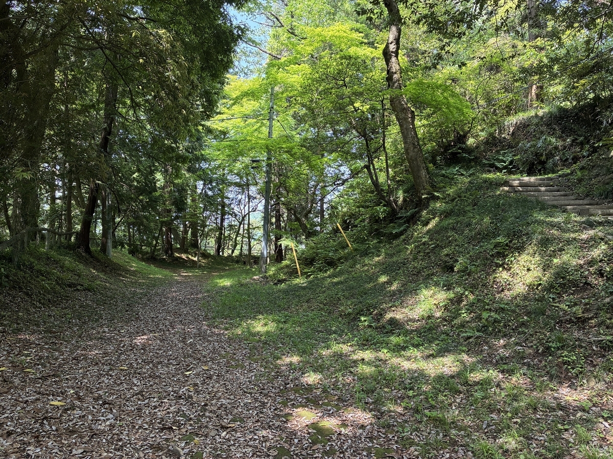 唐沢山城 三の丸下の帯曲輪