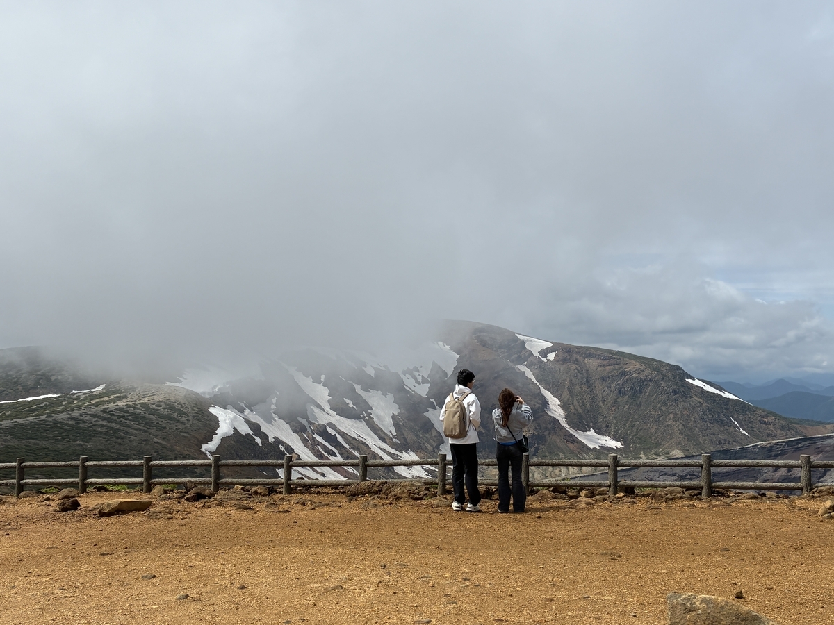 蔵王連峰 刈田岳山頂の風景写真