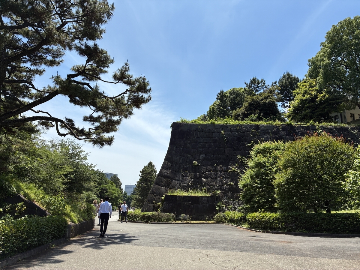 江戸城跡・二の丸方面。