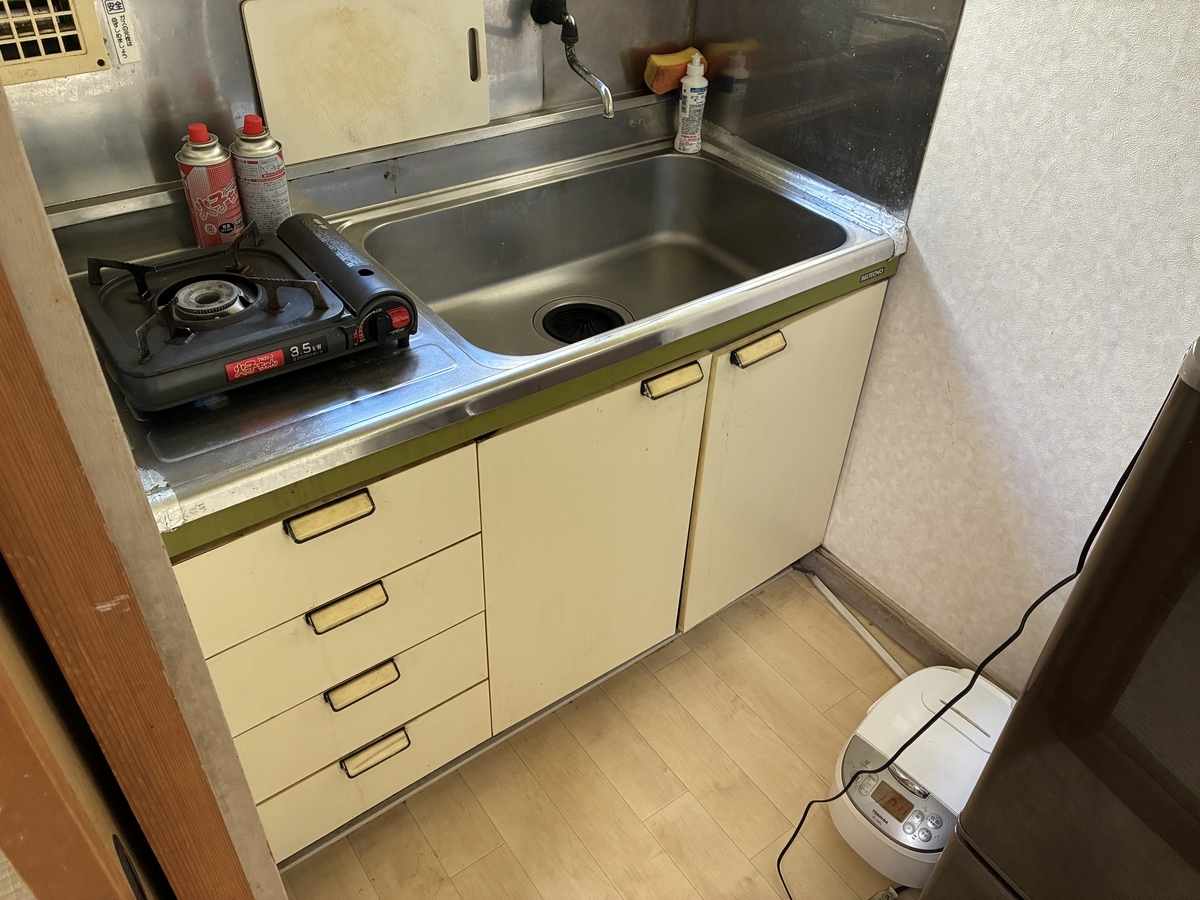 東多賀の湯の部屋 長期滞在用キッチン