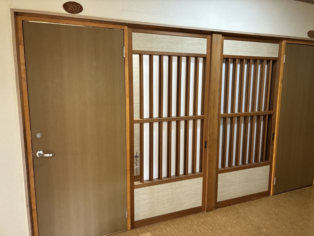 鳴子温泉 東多賀の湯の部屋。