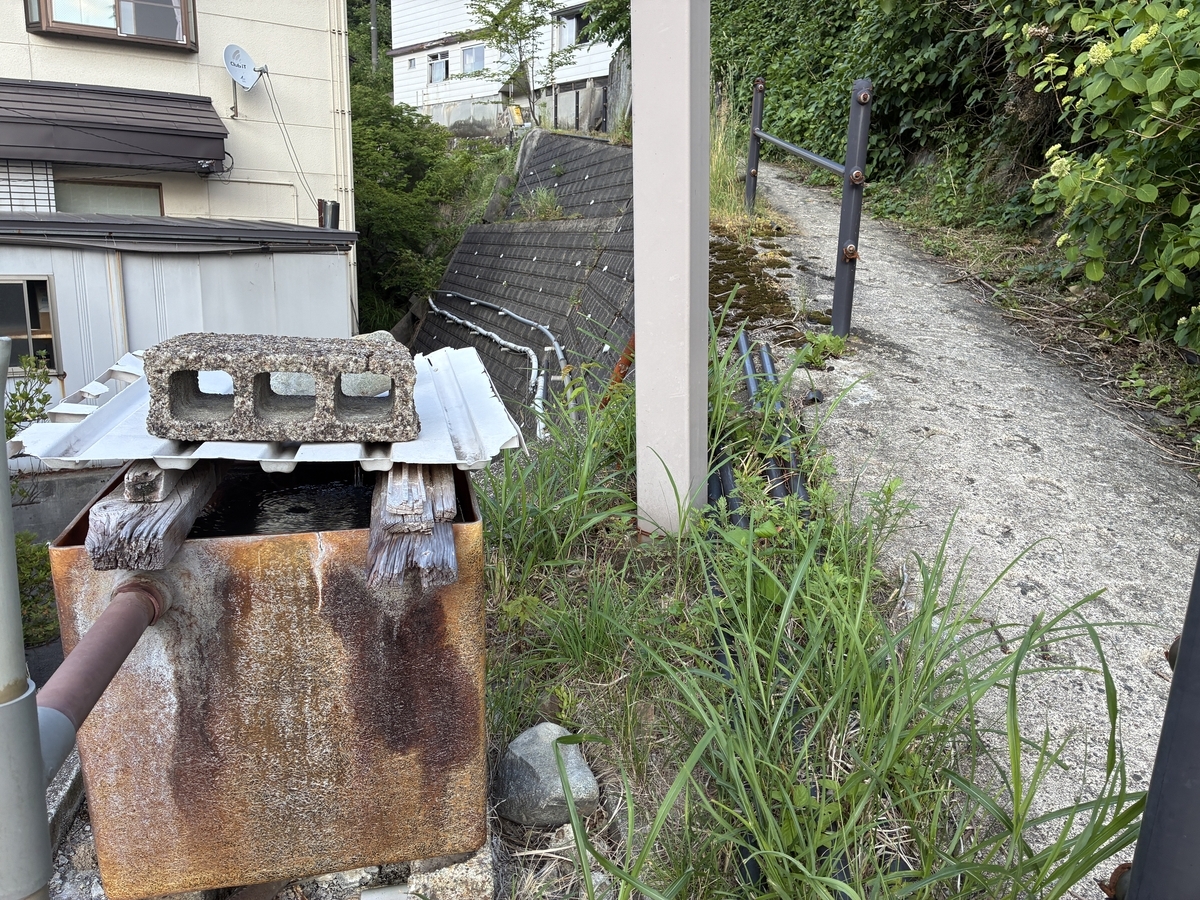 東多賀の湯から鳴子温泉外への道