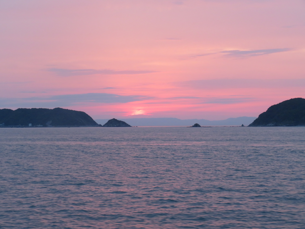 伊勢湾フェリー 夕焼け