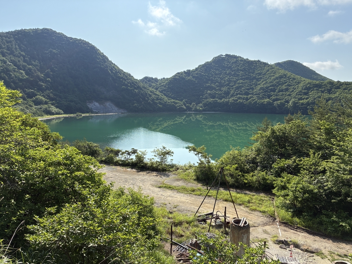 永遠の鳴子ブルー・潟沼に到着