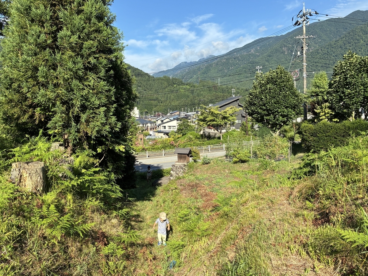 史跡 江馬氏館跡 珍しく縦横以外の遺構