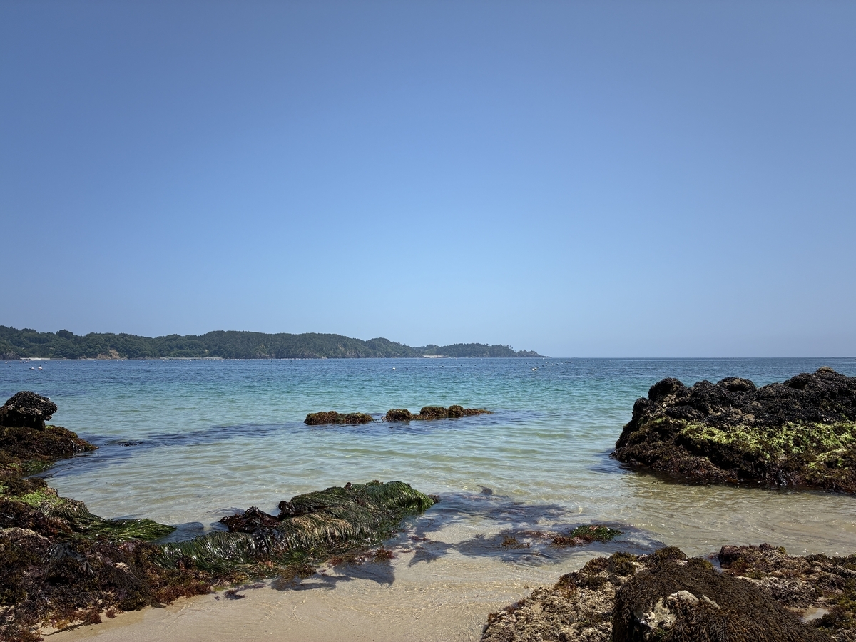 気仙沼大島 十八鳴浜 震災で海蝕が進んだ。