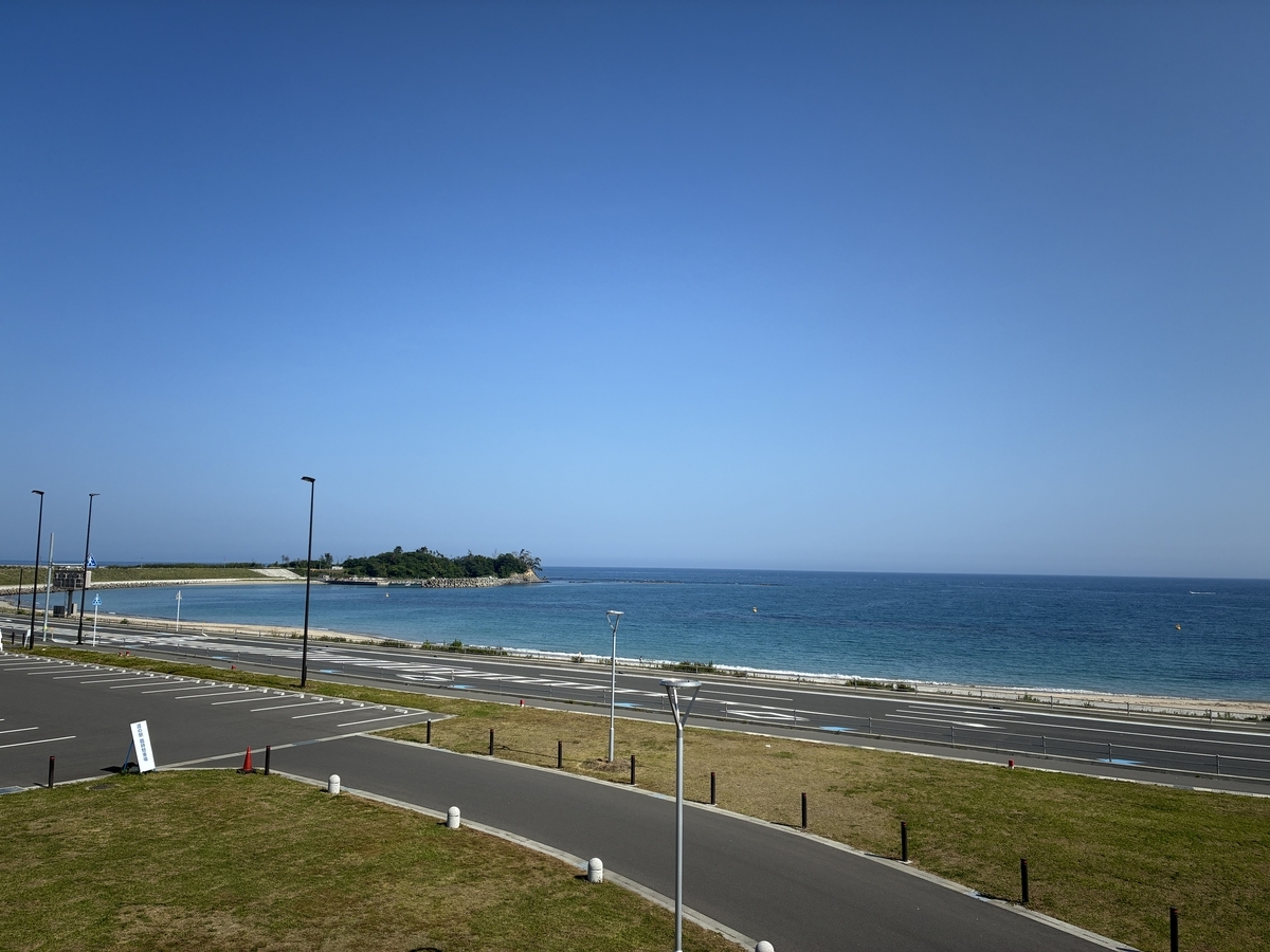 道の駅 大谷海岸 屋上テラスからの眺め