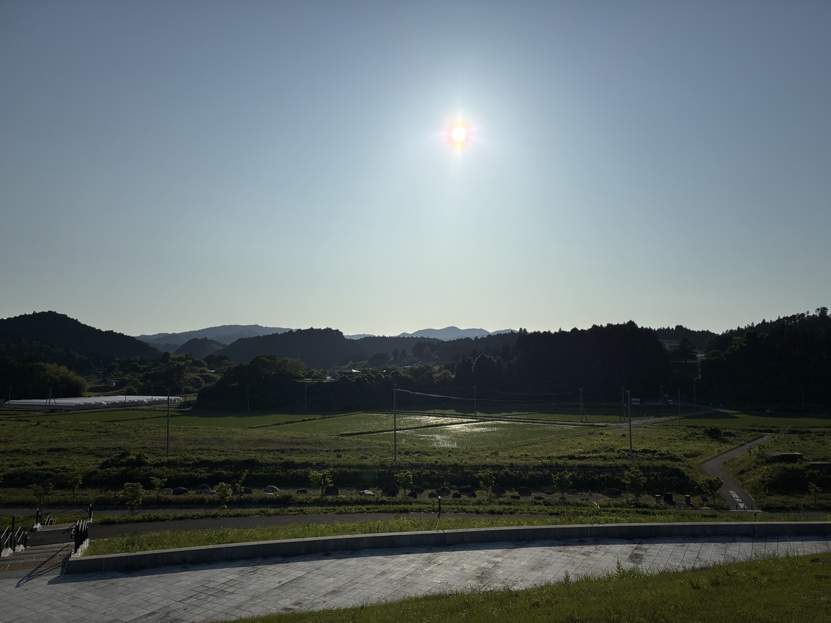 南三陸町震災復興祈念公園 祈りの丘 西方面