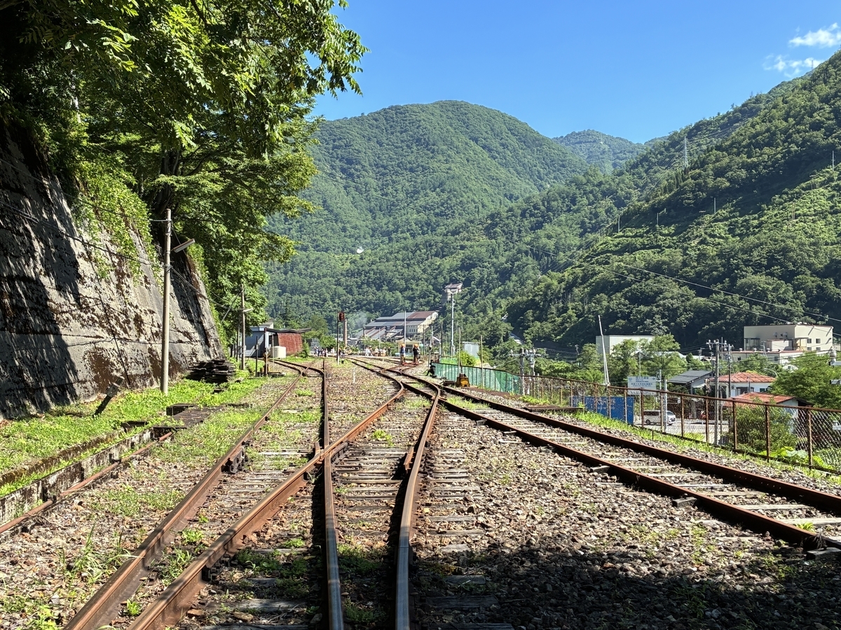 レールマウンテンバイク ガッタンゴー 神岡鉱山前駅の手前