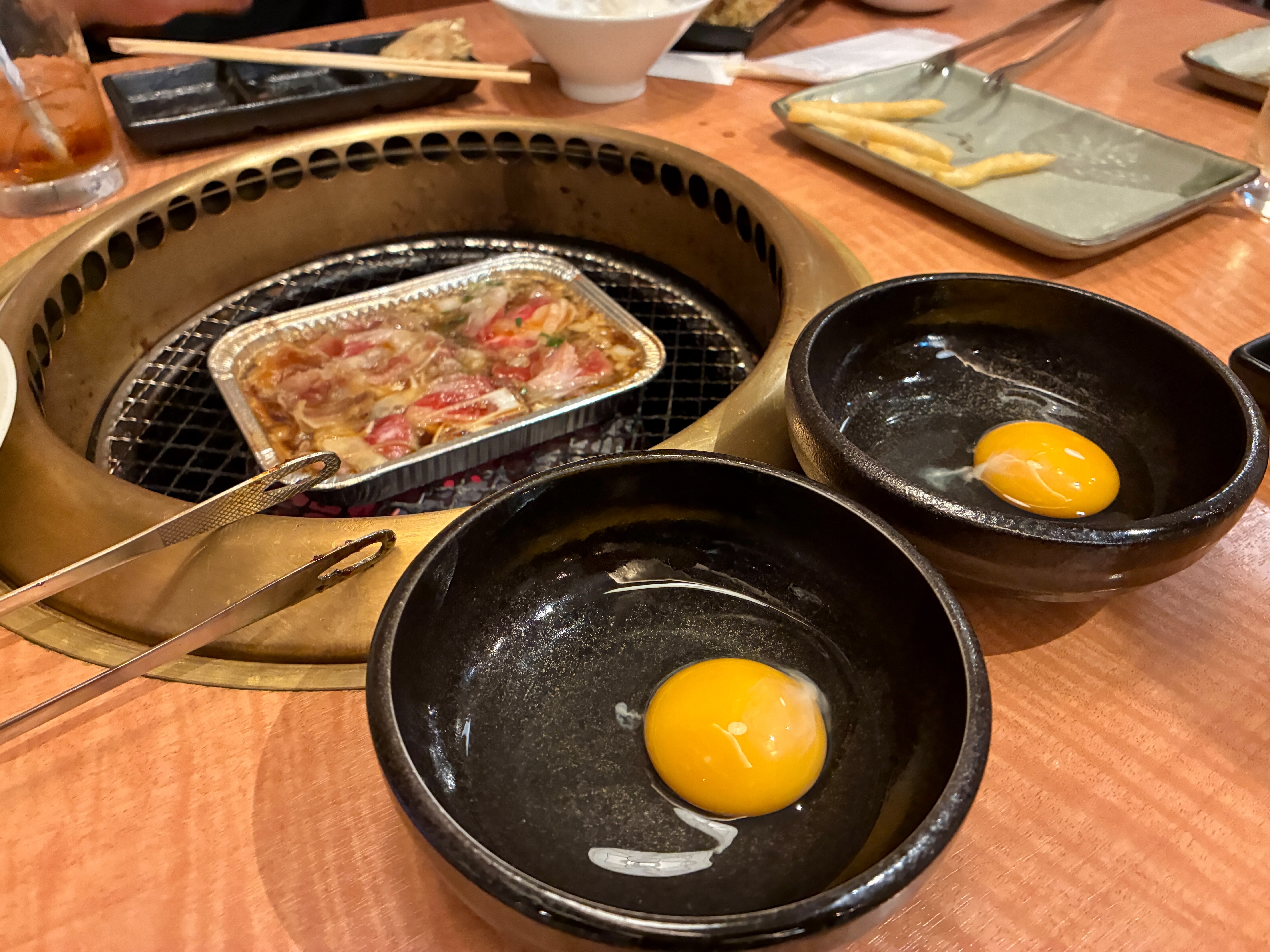 焼肉屋さかい 久里浜店 神戸牛すき焼きホイル 玉子2個！