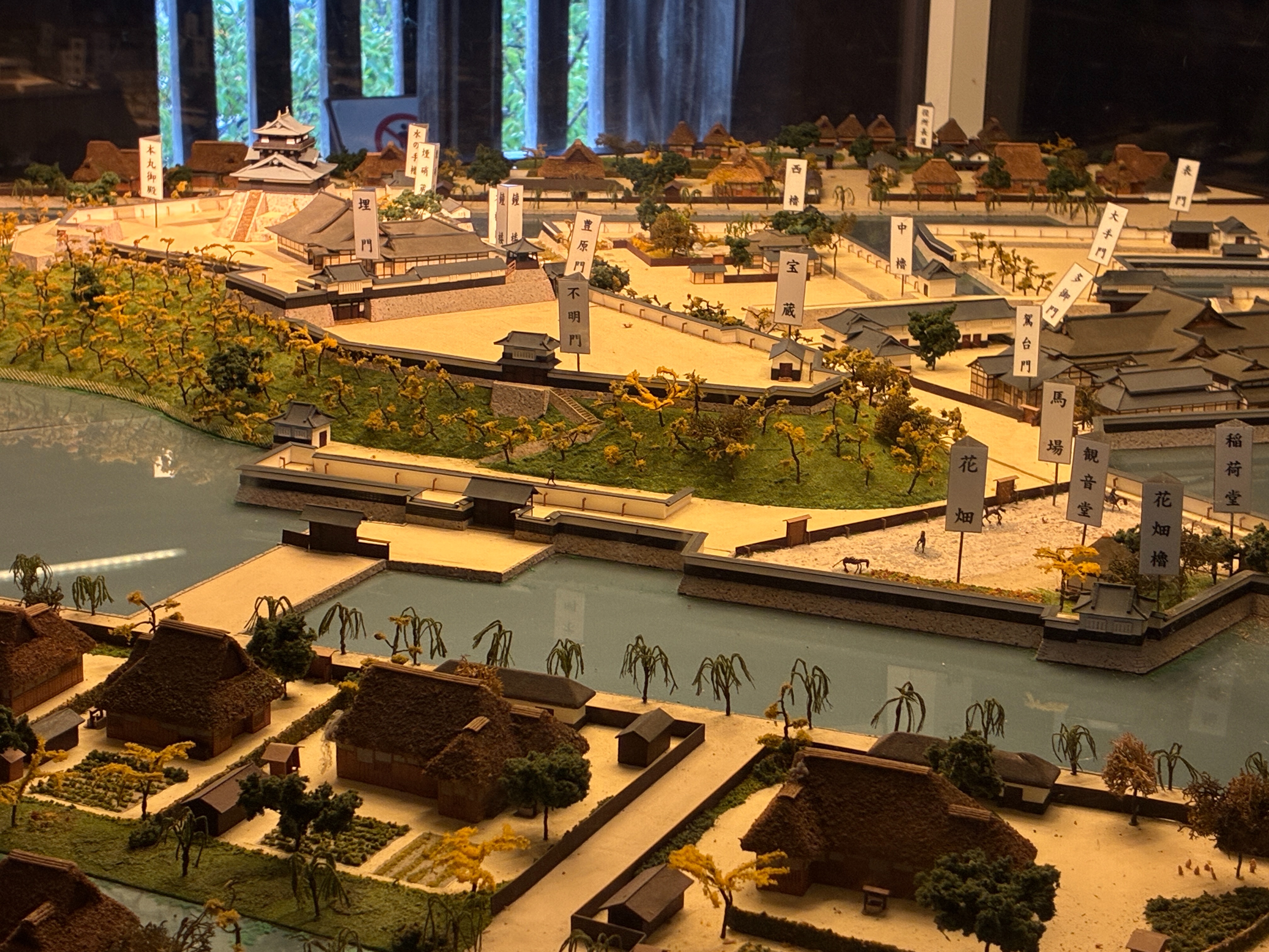 丸岡城天守 城下町模型