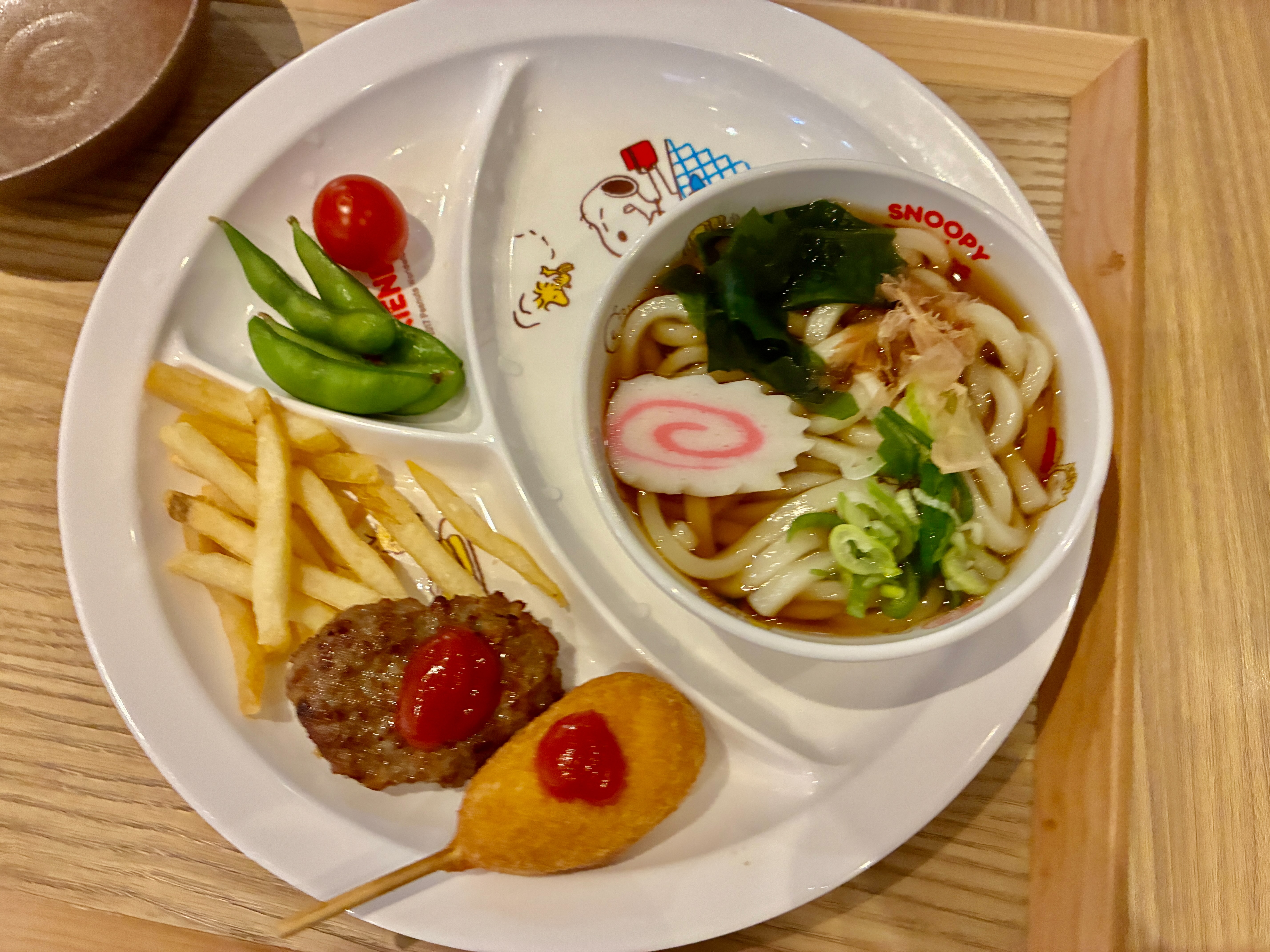 福井 丸岡町の日帰り温泉「霞の郷温泉」の味わい処 かすみ亭 お子様うどん