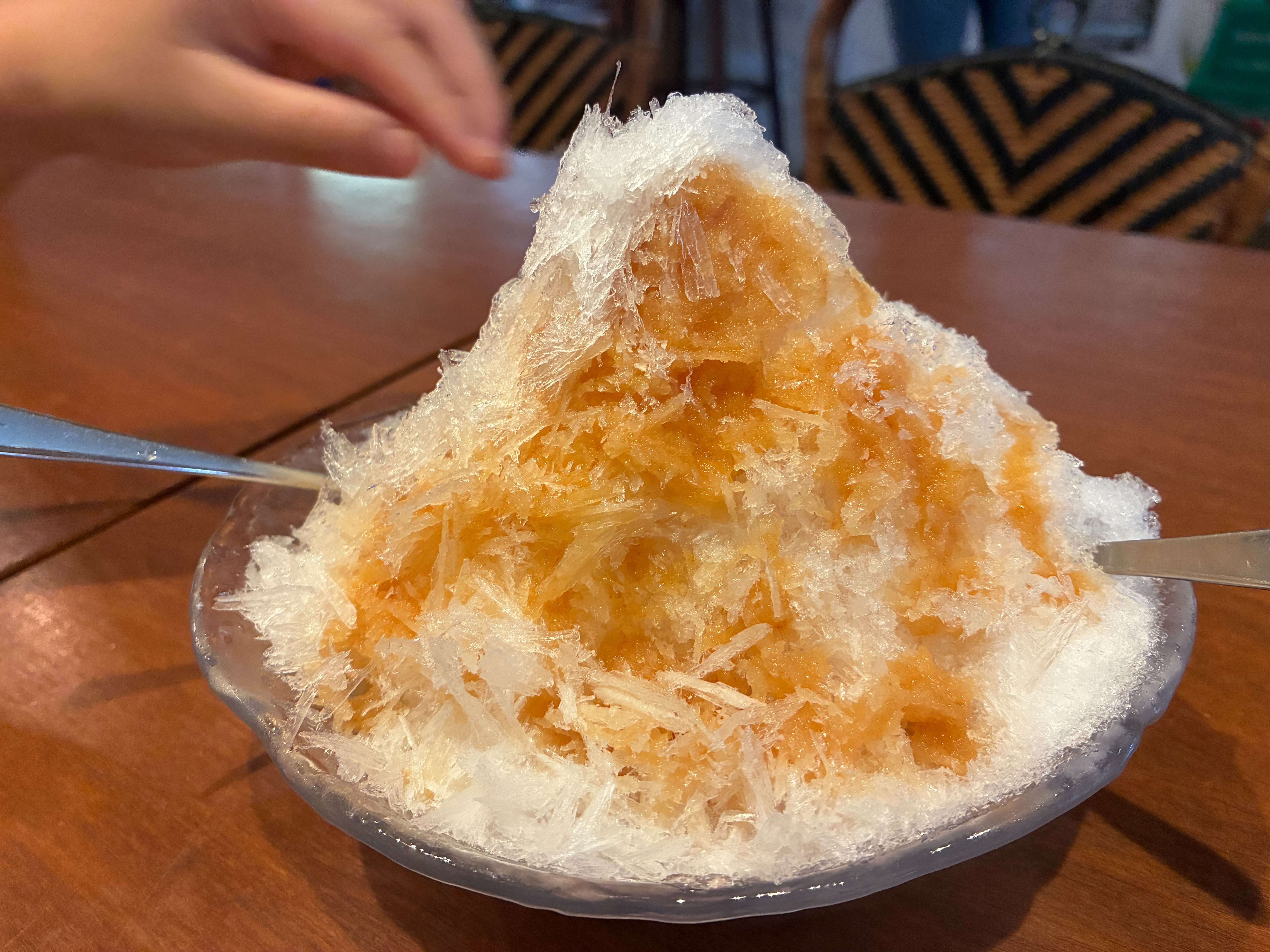 坂井市三国町 三國湊座 夏期限定メニュー・かき氷きなこみつ