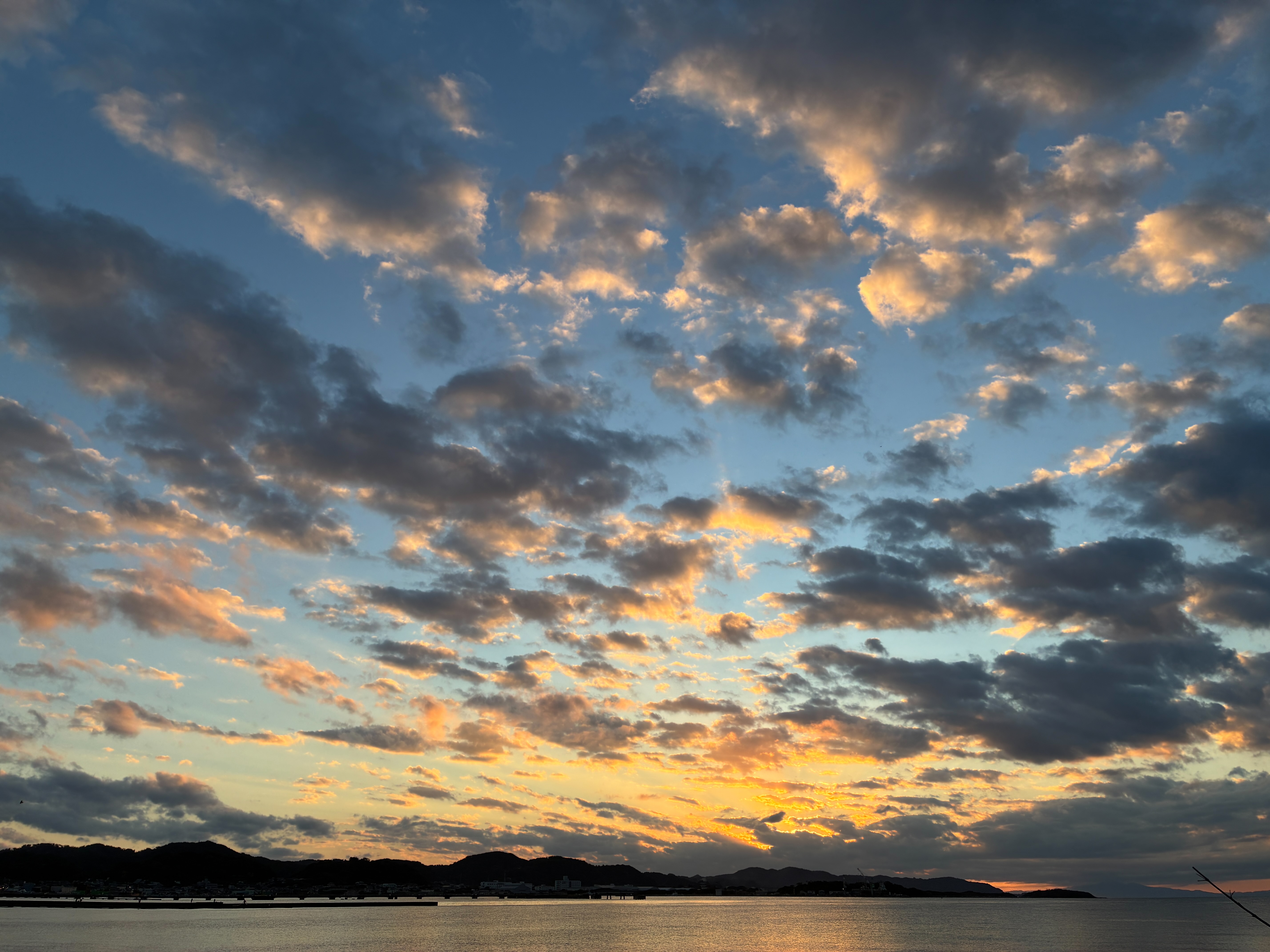 館山市 北条海岸の夕日