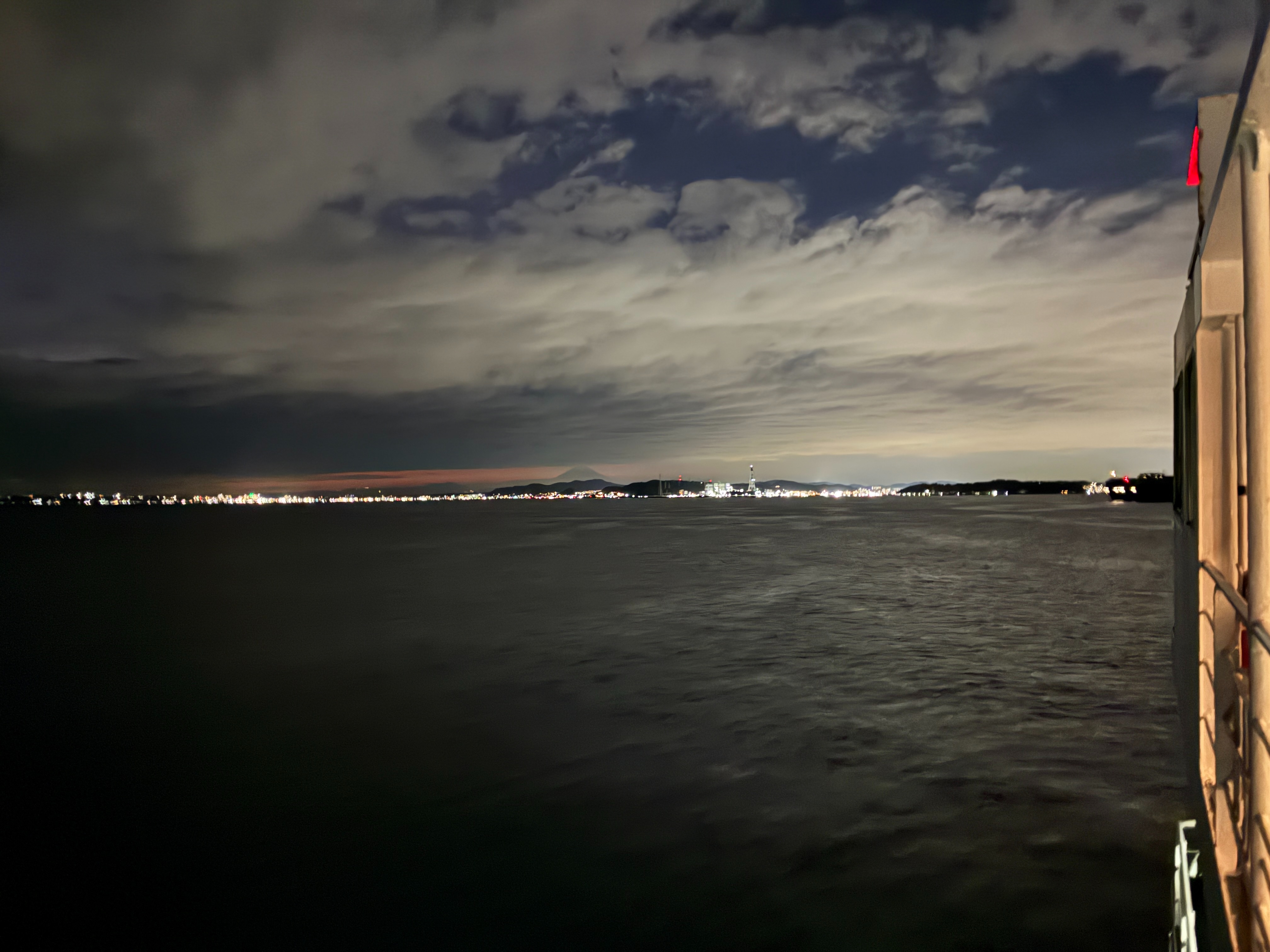東京湾フェリー かなや丸 三浦半島夜景