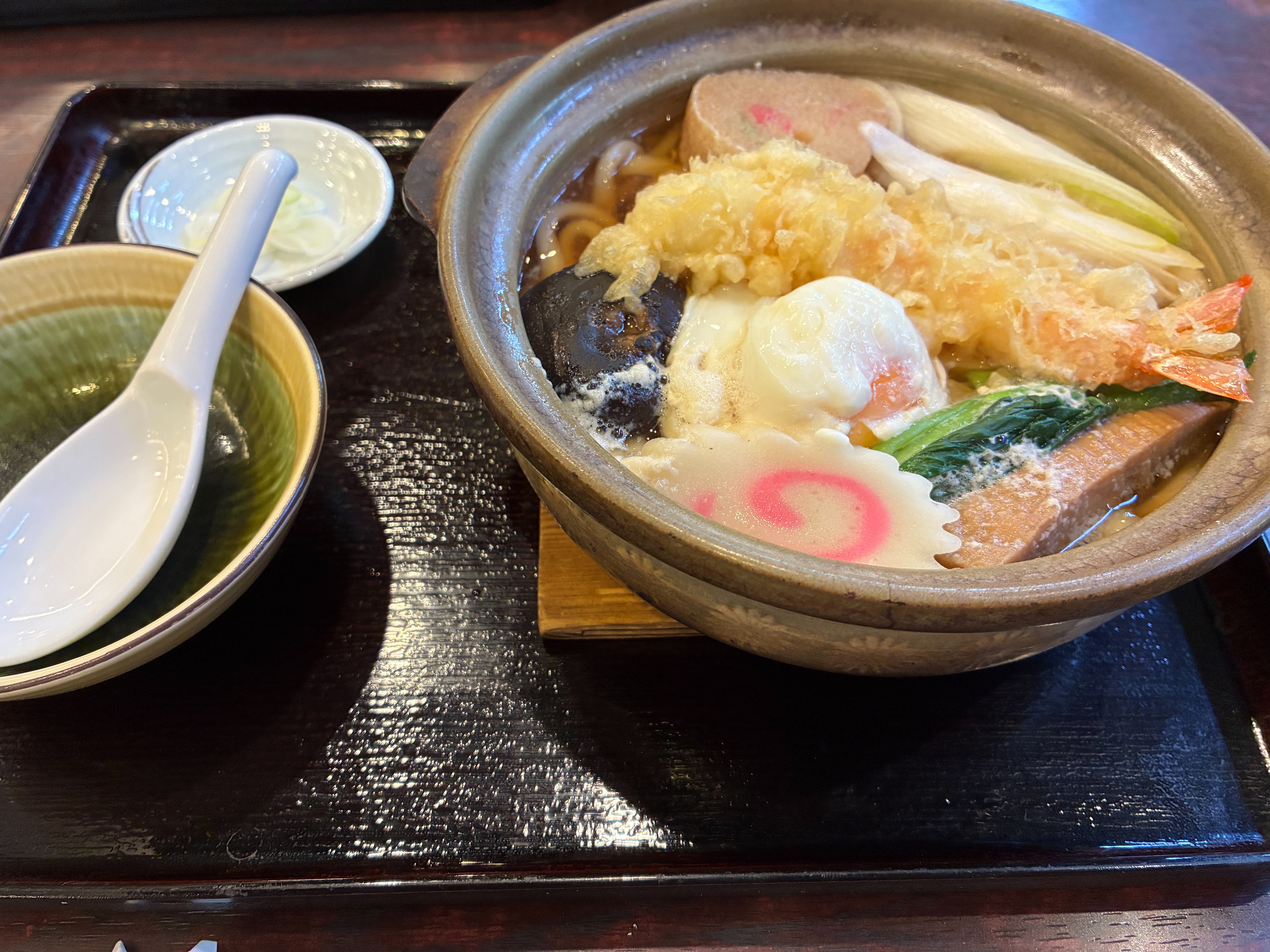 川崎大師 蕎麦膳はやま 鍋焼きうどん