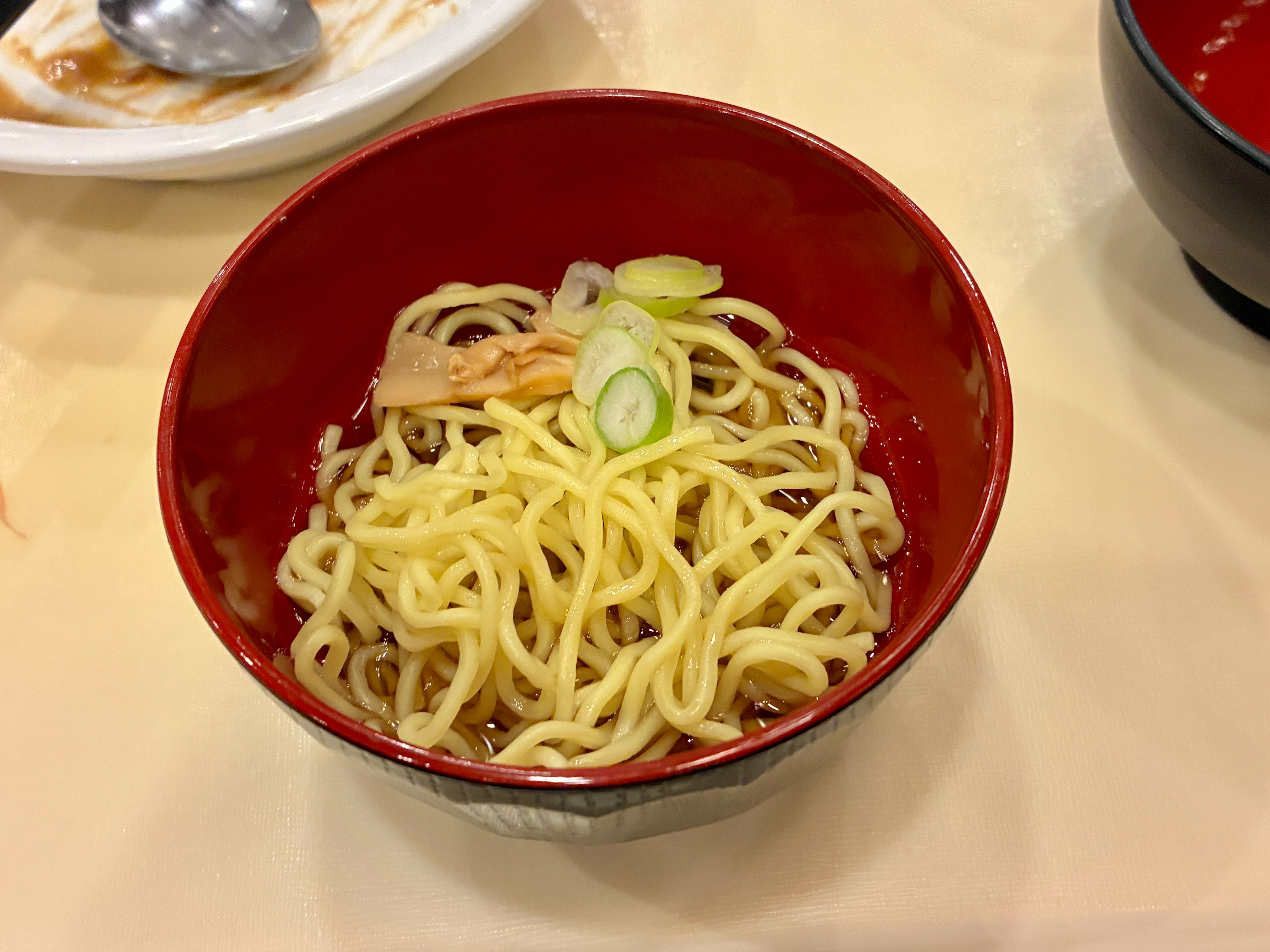 ホテル湯西川 夕食バイキング ラーメン