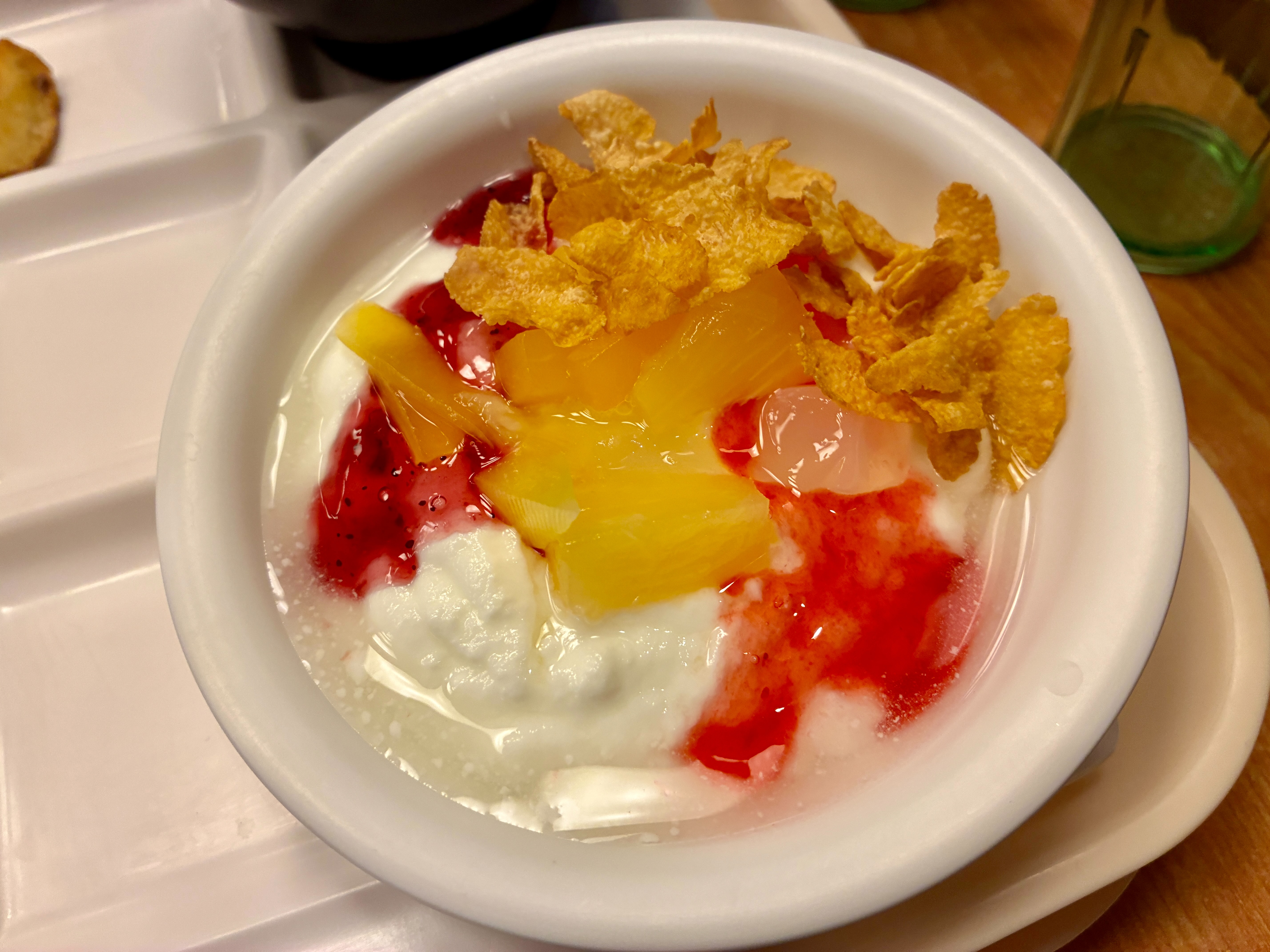 ホテル湯西川 朝食バイキング ヨーグルト
