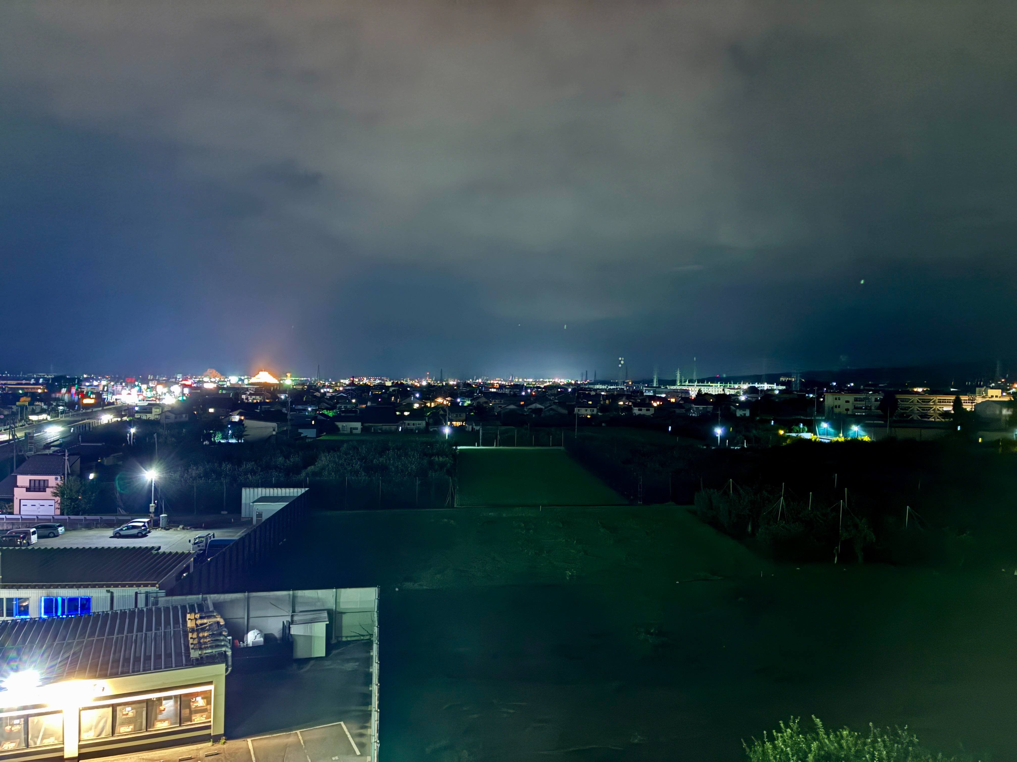 ベストイン魚津 部屋からの眺め 夜景