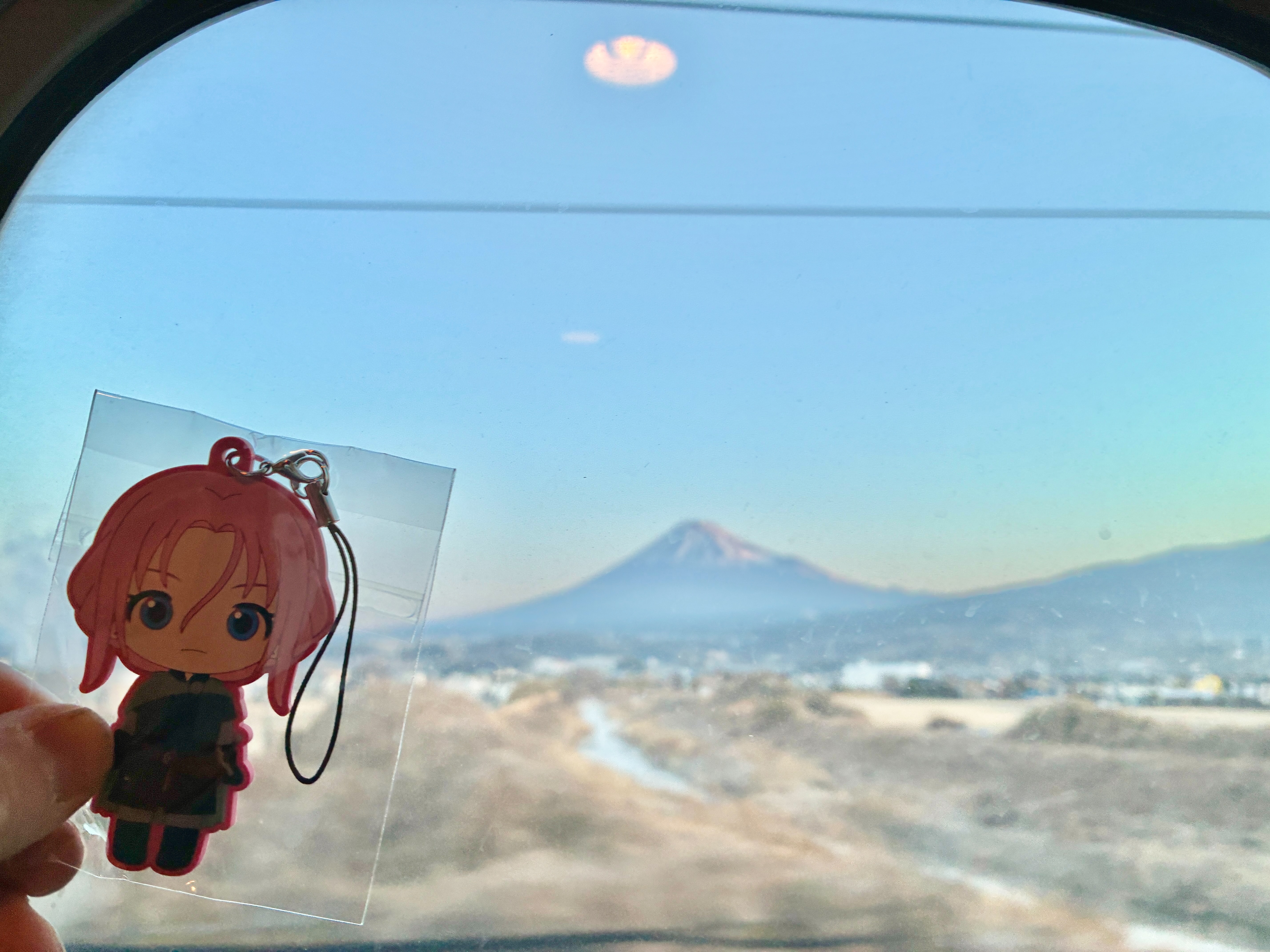東海道新幹線 富士山付近のスカーレット