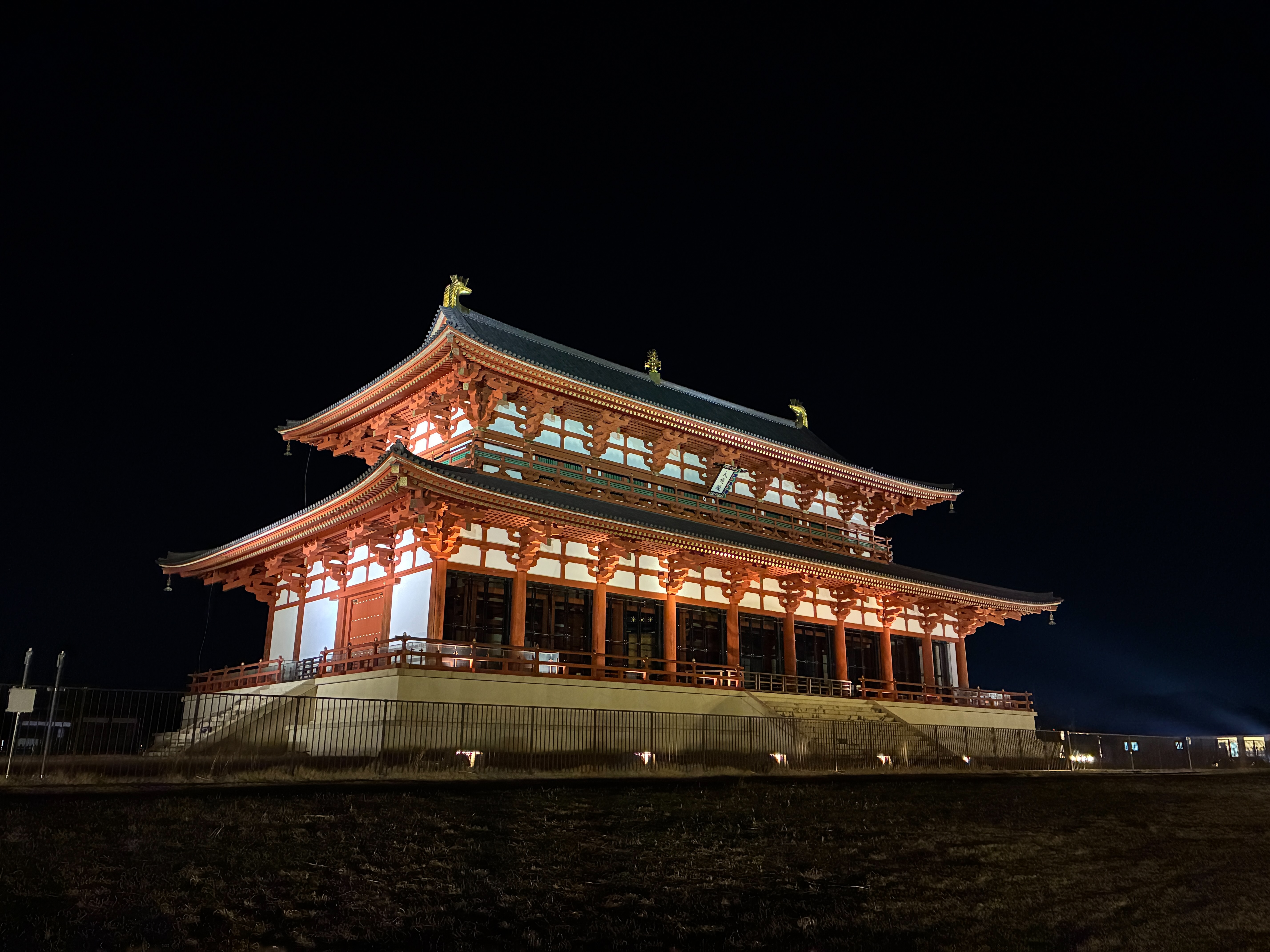 第一次大極殿 ライトアップ