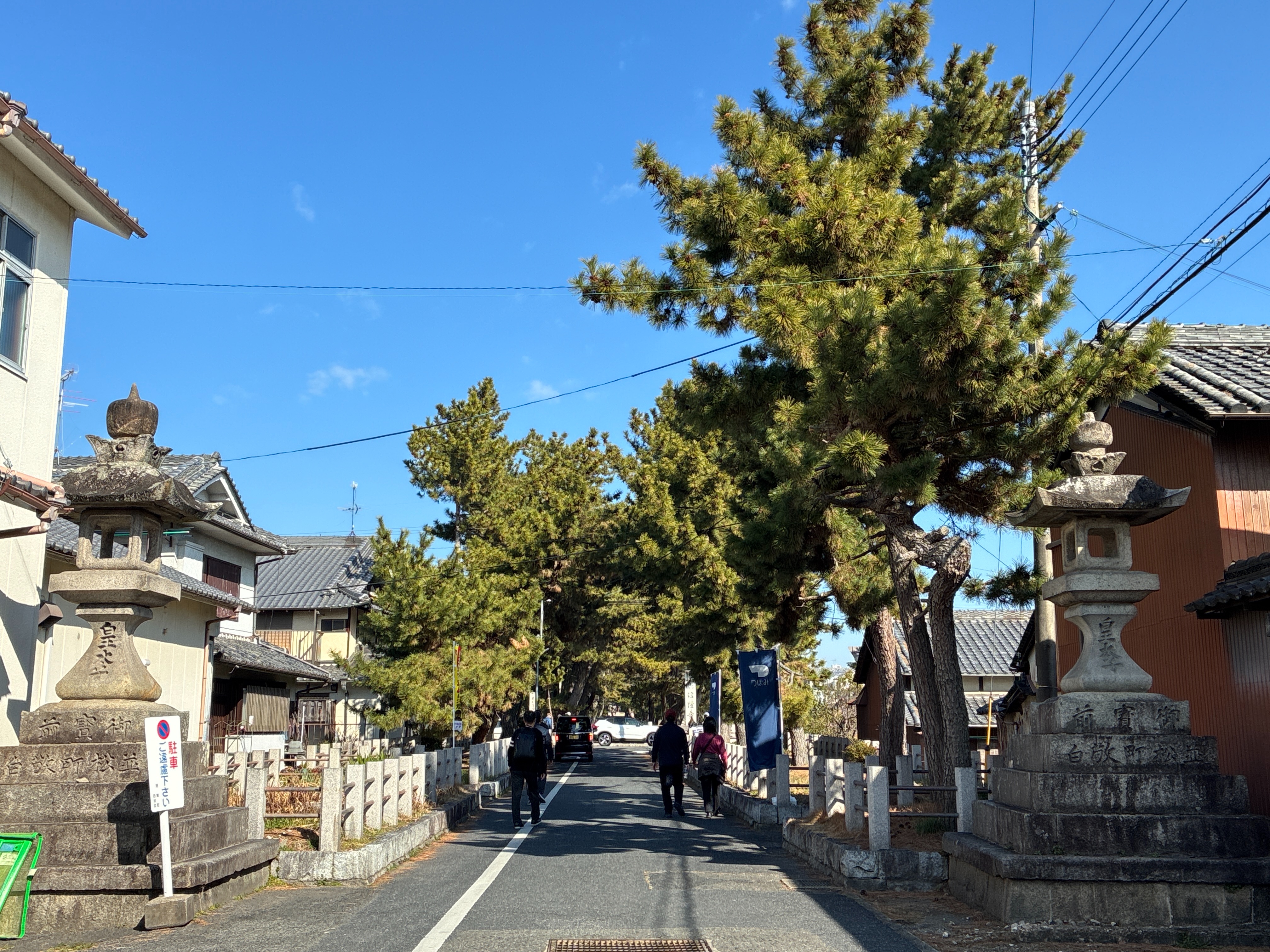 法隆寺 参道 燈籠
