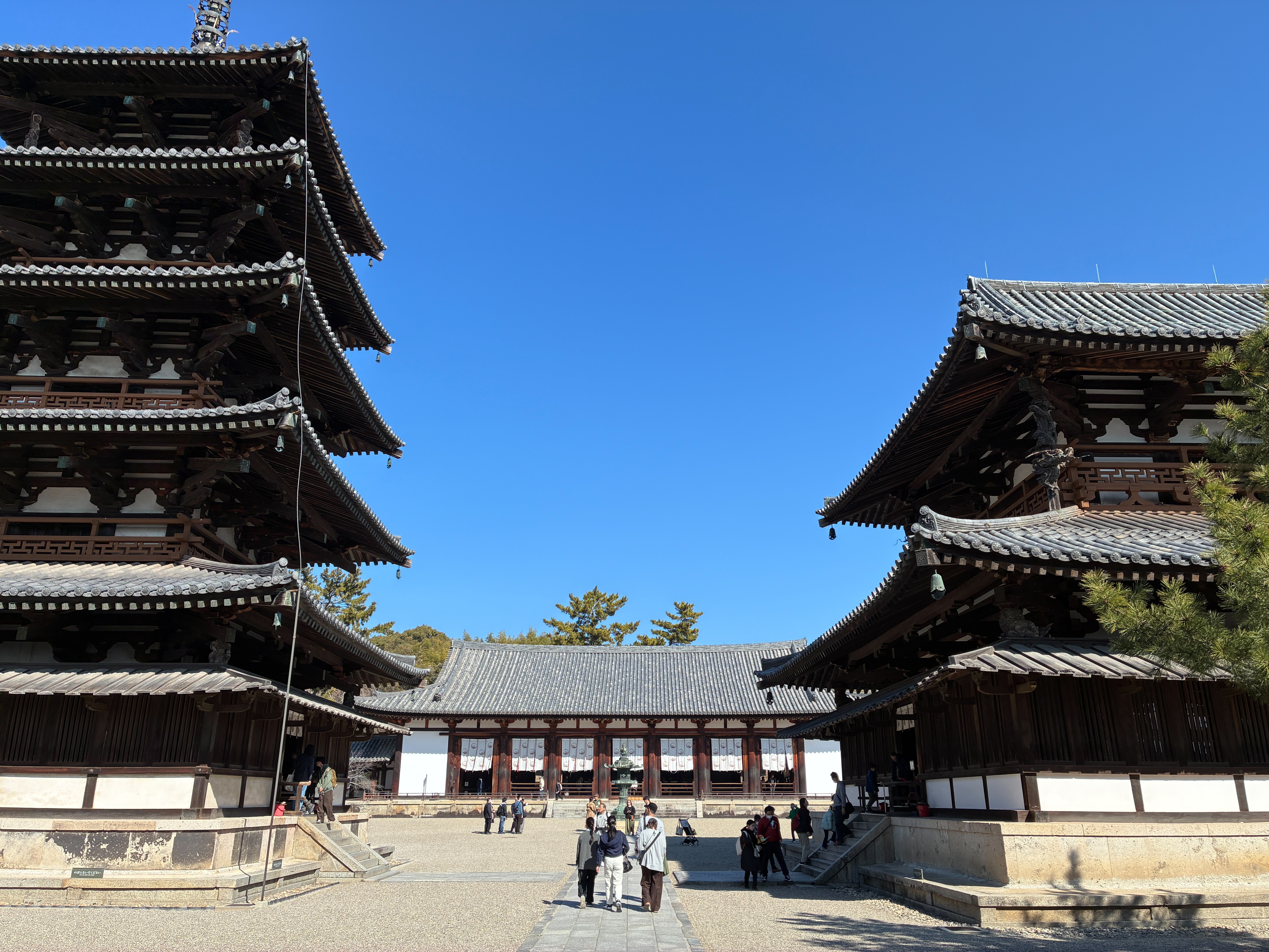 法隆寺 国宝 金堂 五重塔 大講堂