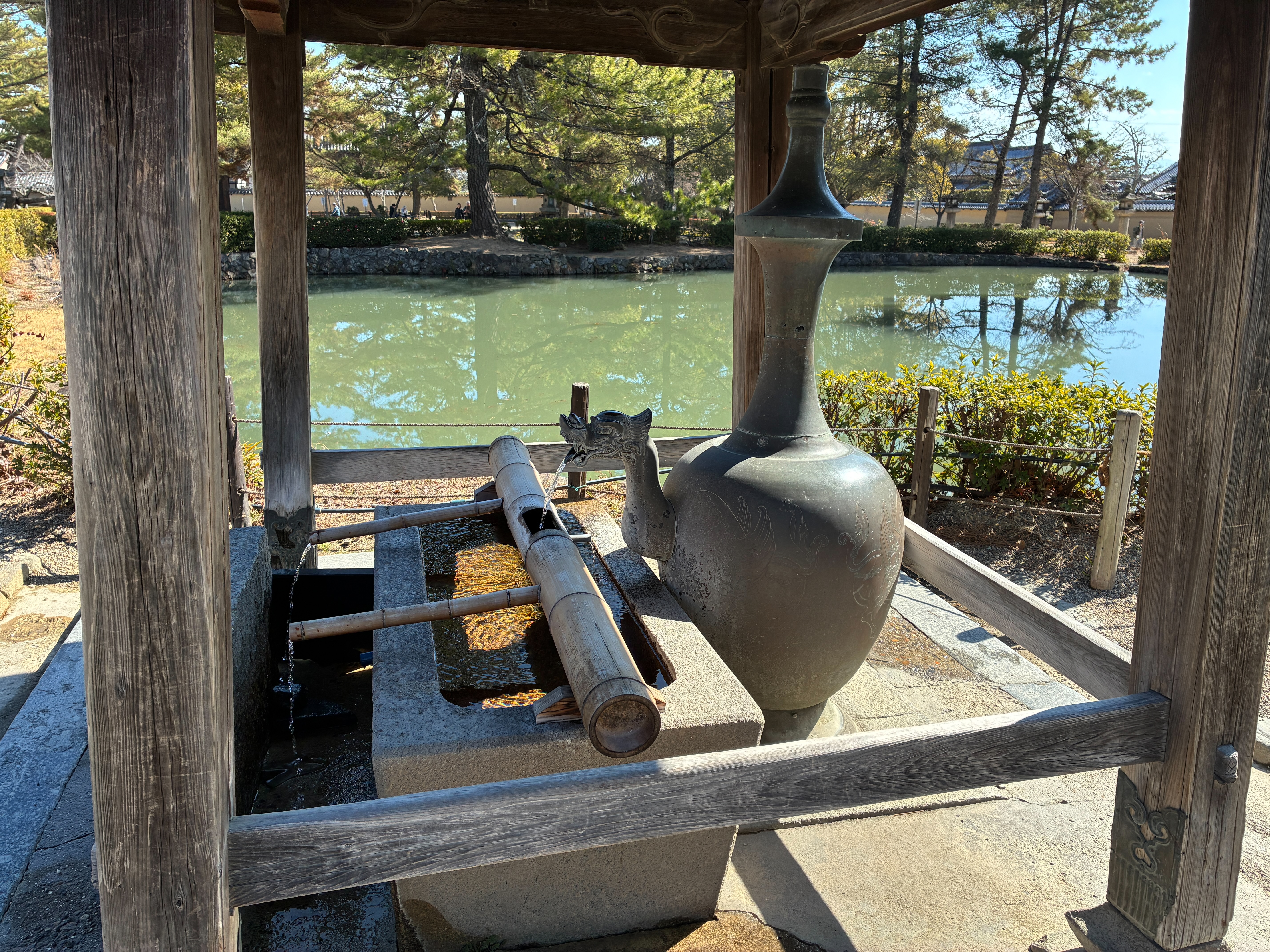 法隆寺 鏡池