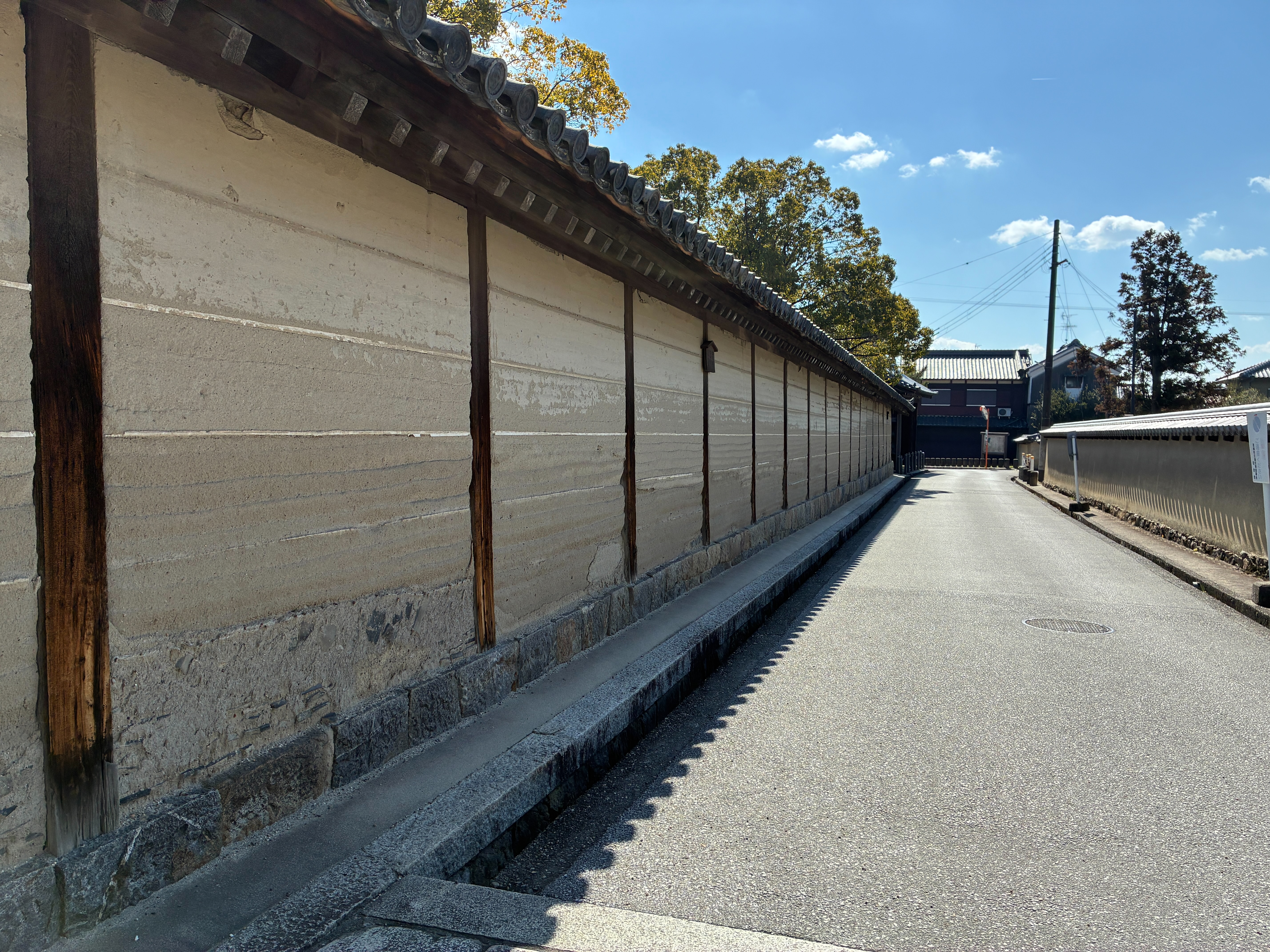 法隆寺 重要文化財 東院大垣 西面（江戸時代）
