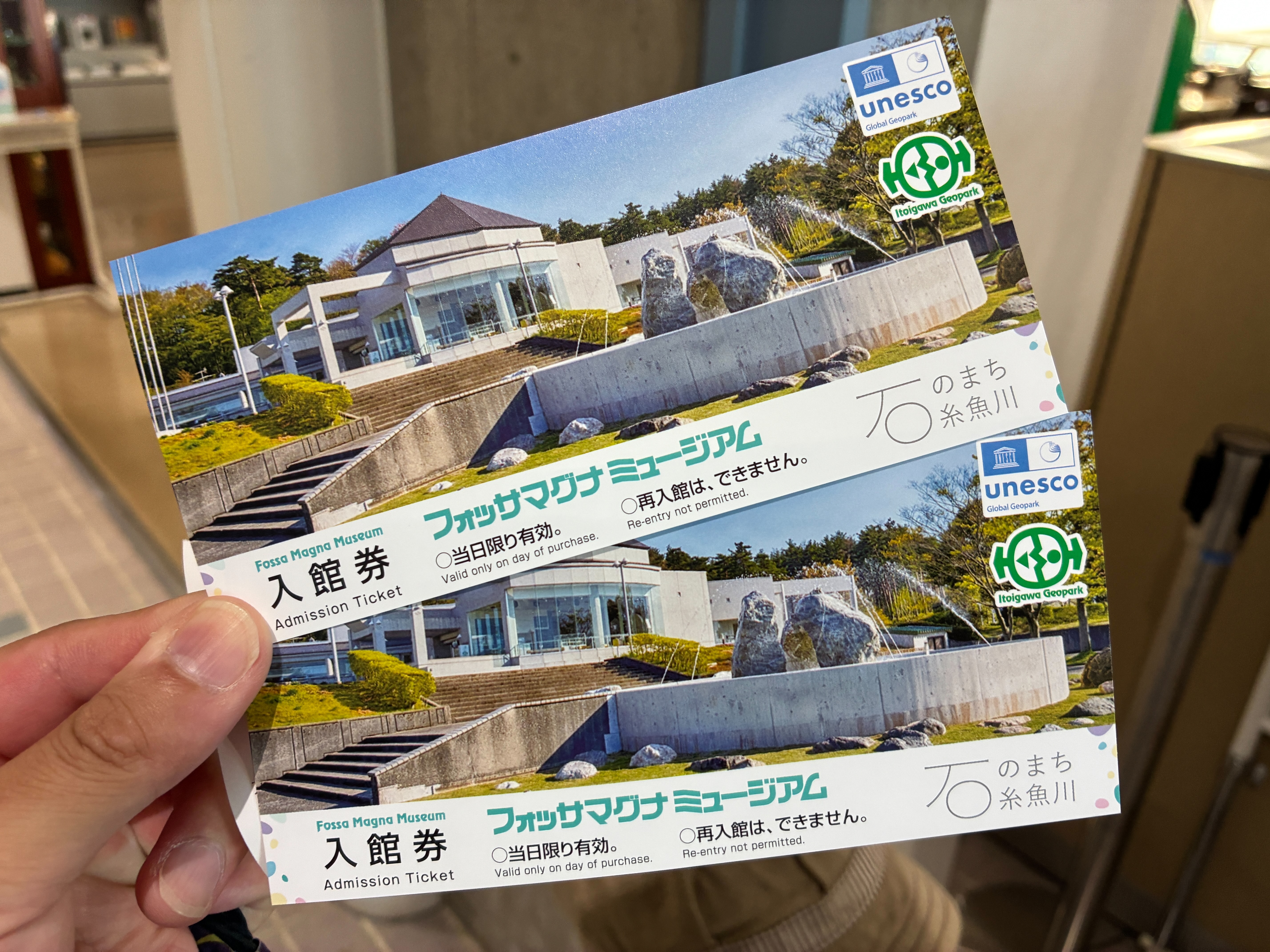 フォッサマグナミュージアム 入館チケット