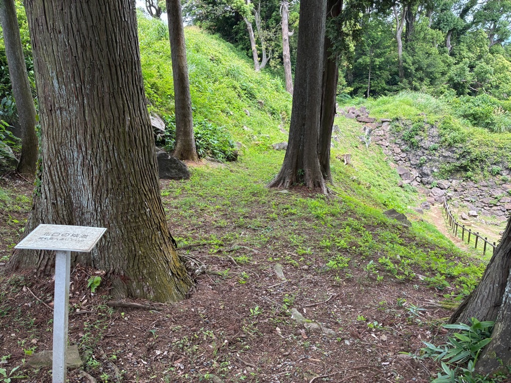 石垣山城 北口の城道