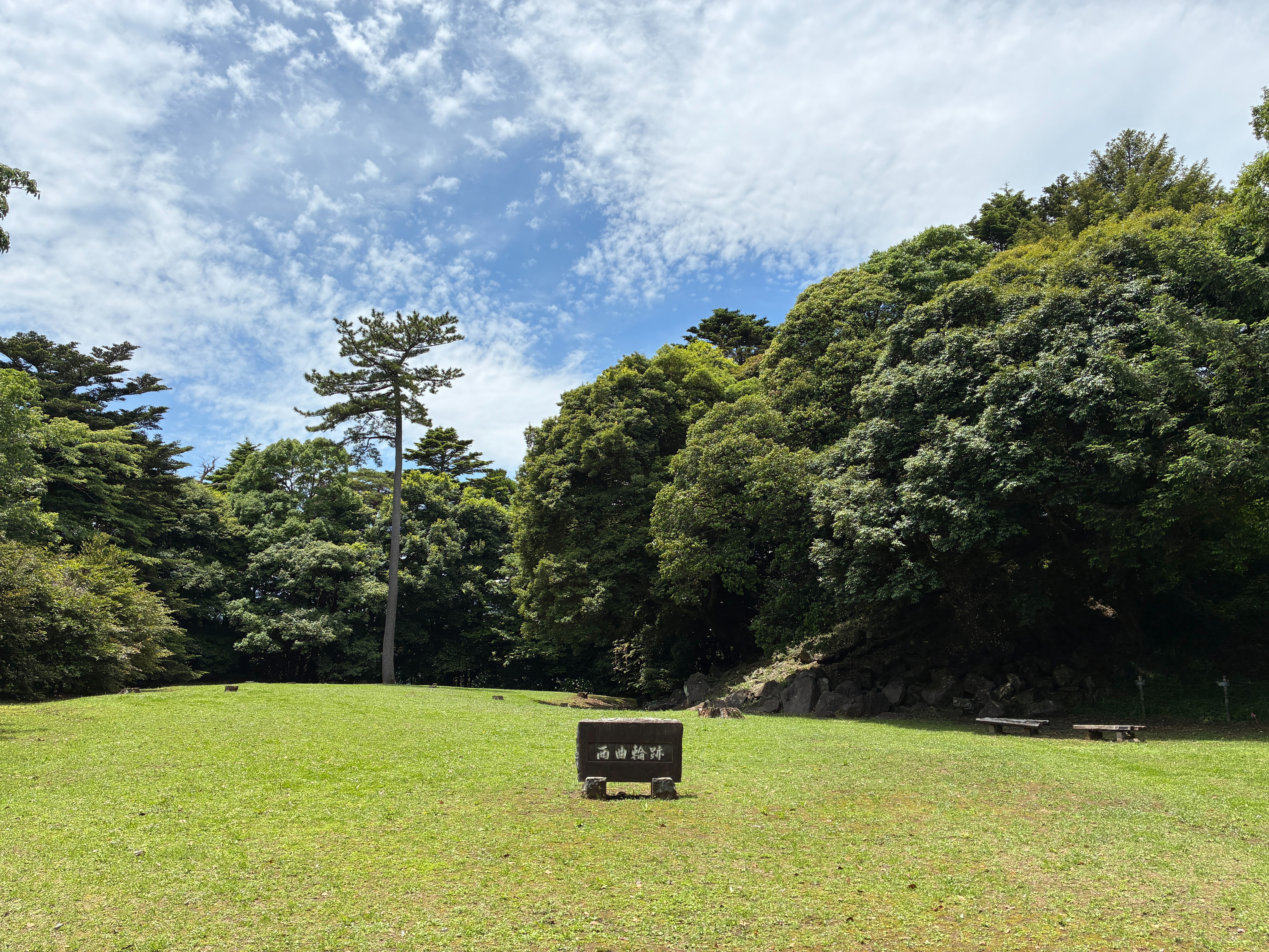石垣山城 西曲輪跡全景