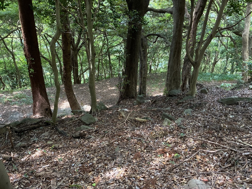 石垣山城 西曲輪跡西端