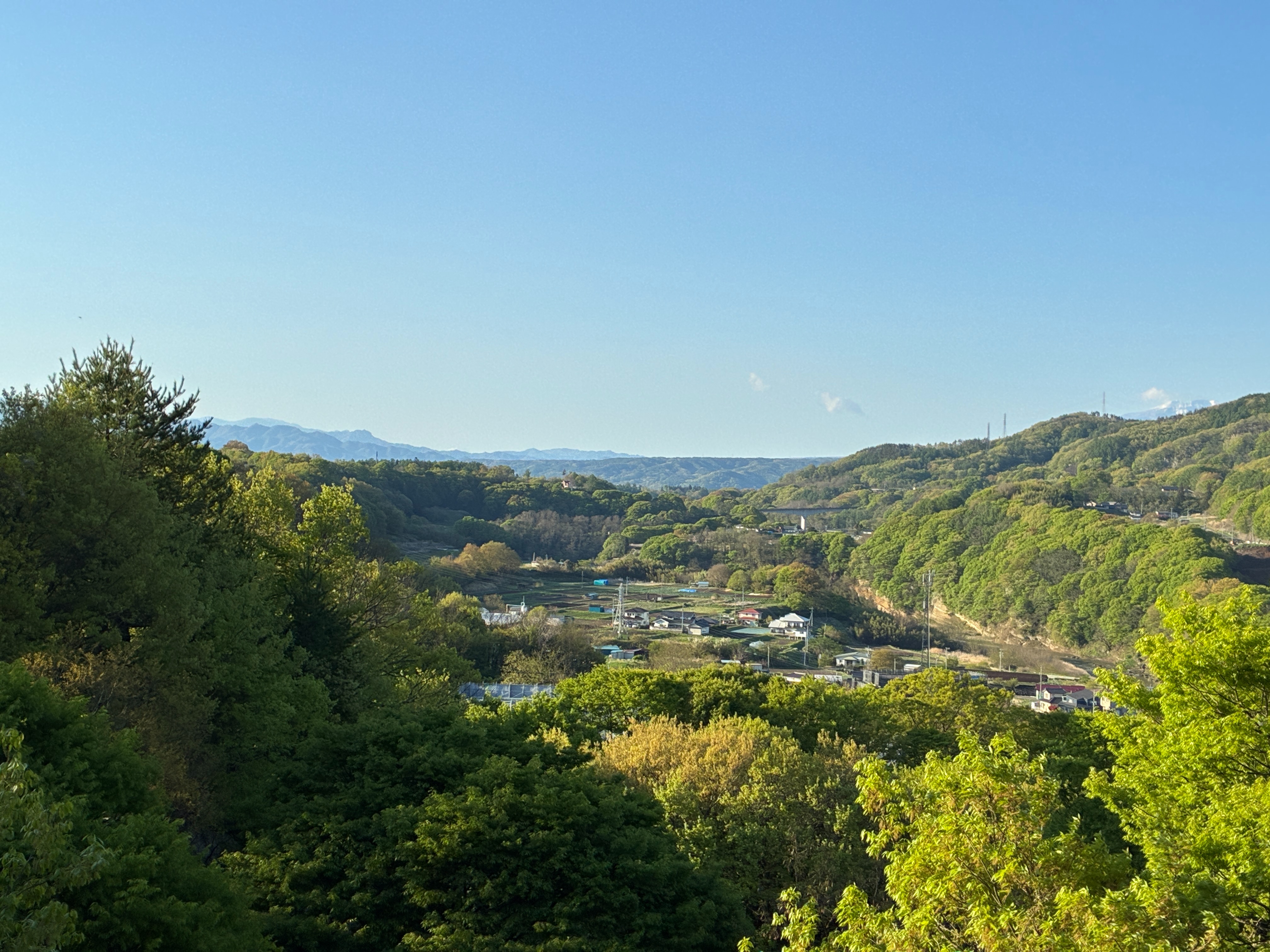 小諸城址 懐古園 富士見展望台からの眺め 朝