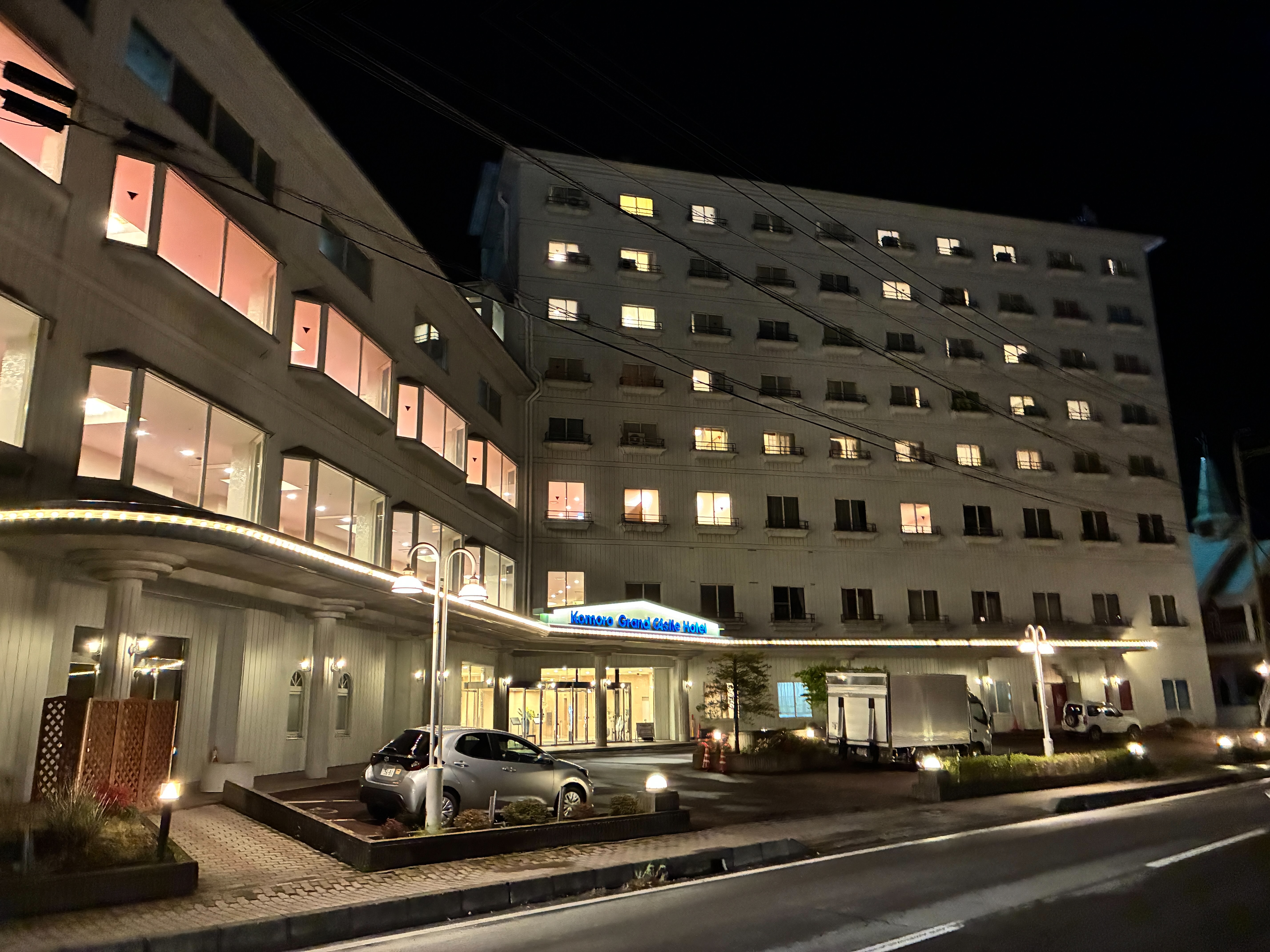 小諸グランドキャッスルホテル 外観 夜