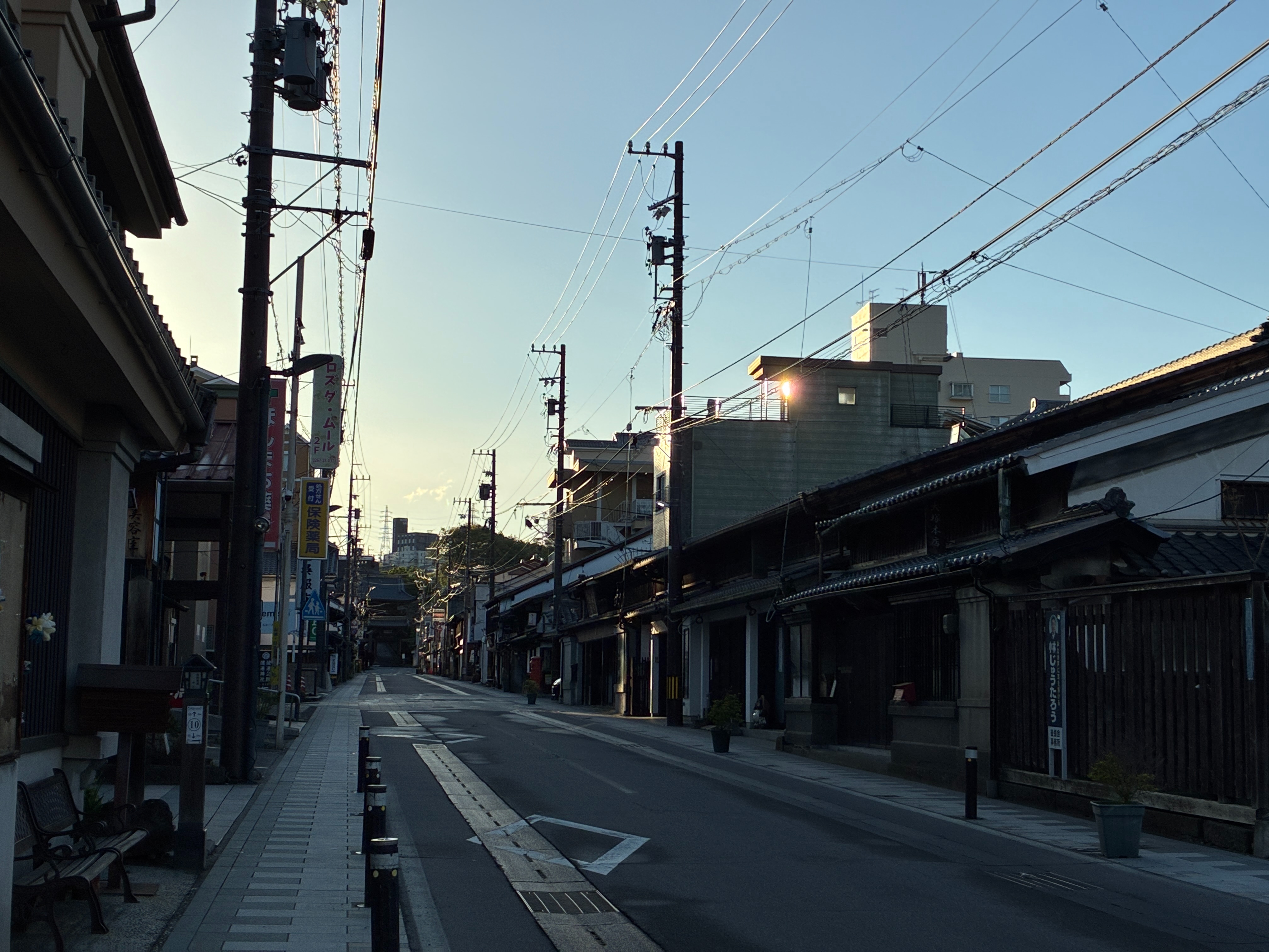 北国街道 小諸宿 ほんまち町屋館周辺の朝