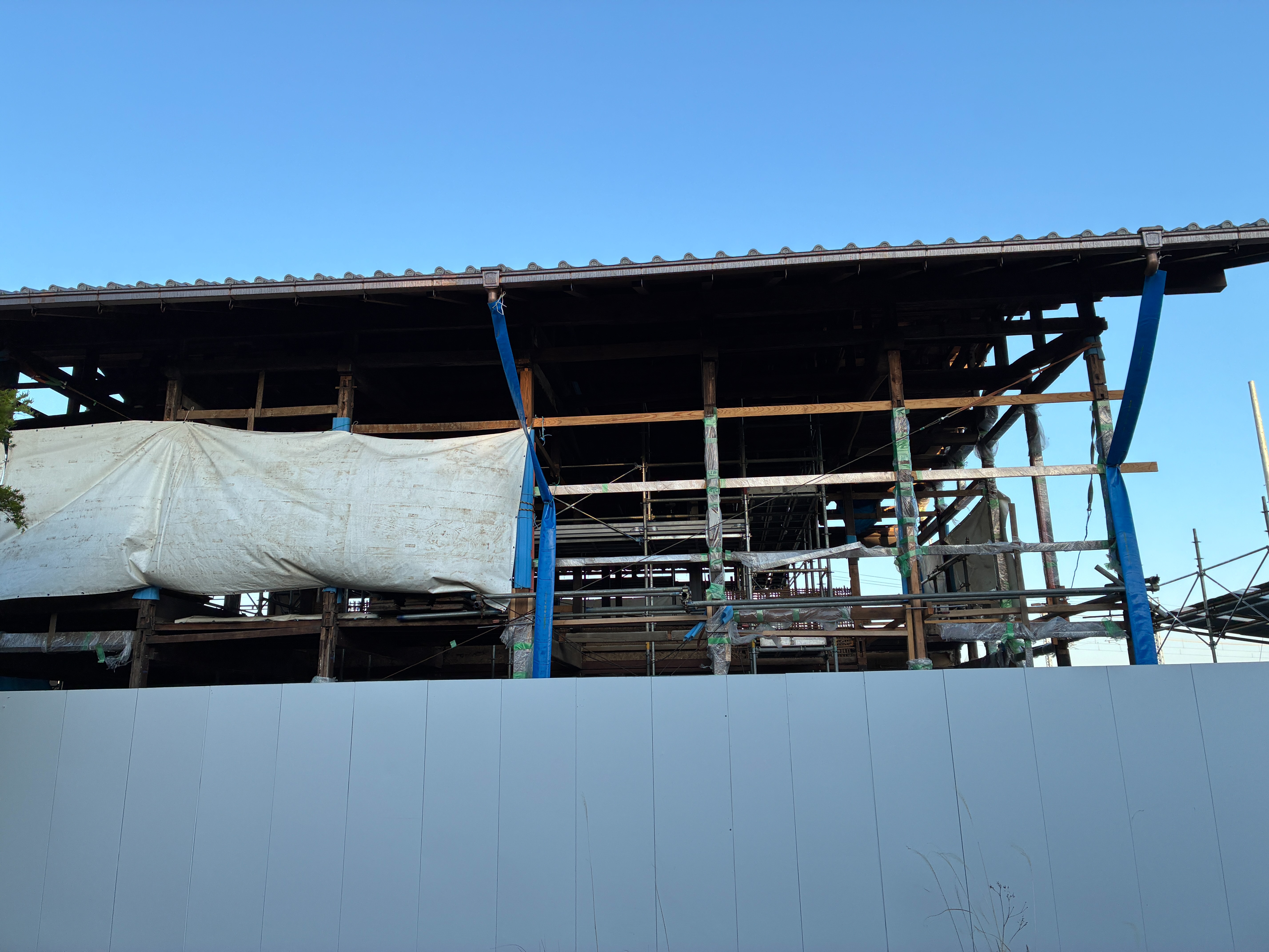 北国街道 重要文化財 小諸宿本陣 解体修理中